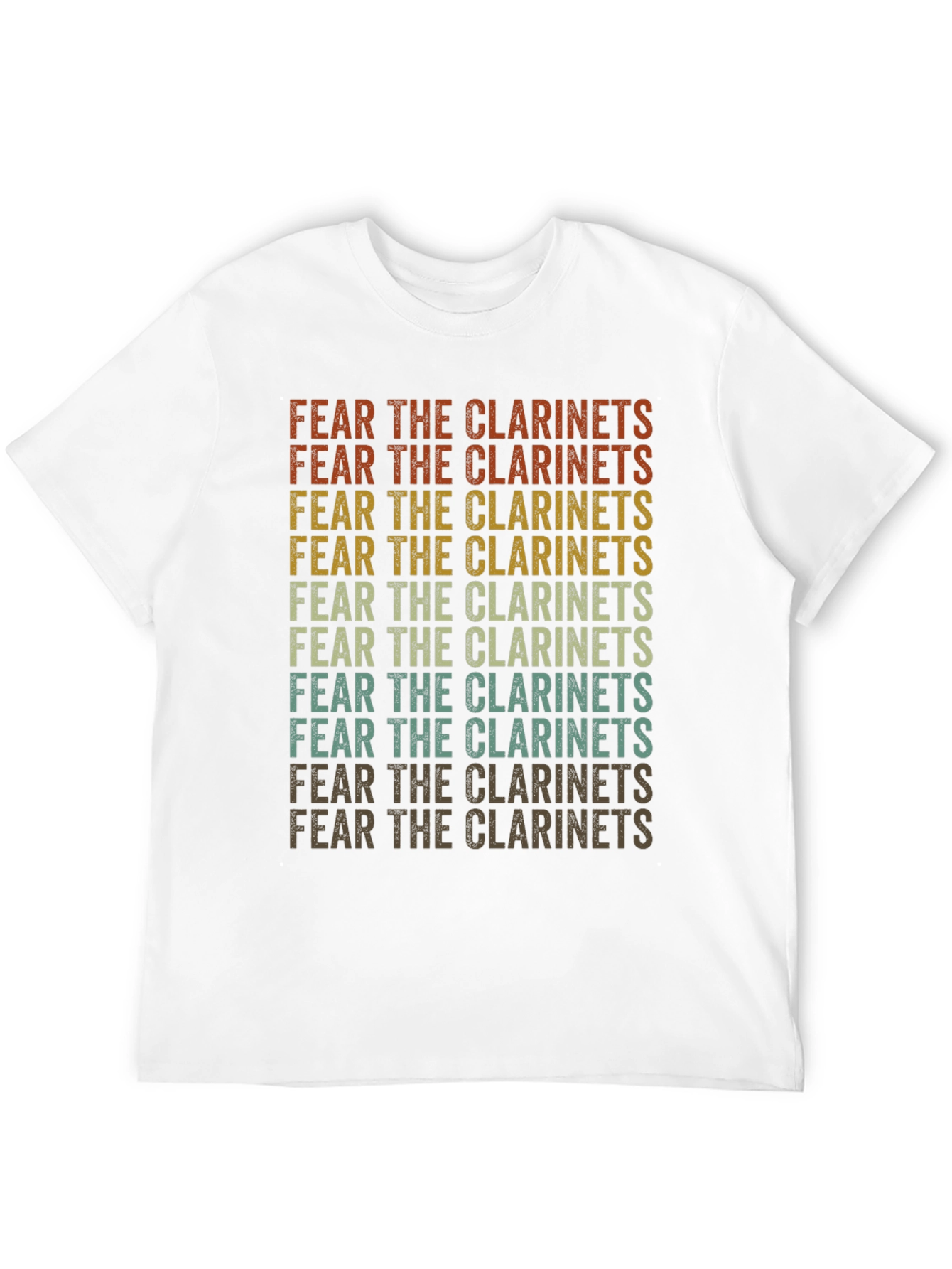 Fear the Clarinets Retro Graphic T-Shirt