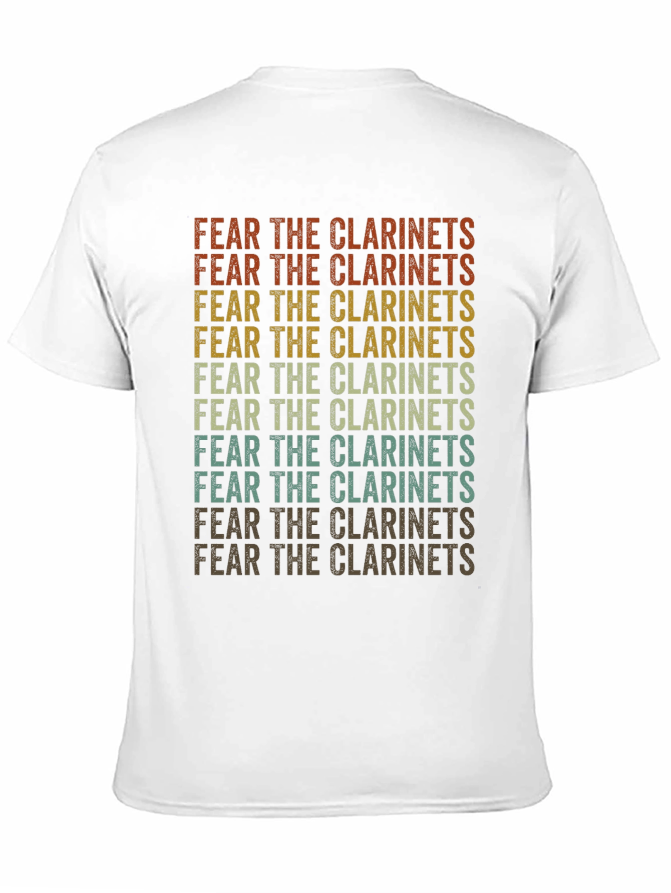 Fear the Clarinets Retro Graphic T-Shirt
