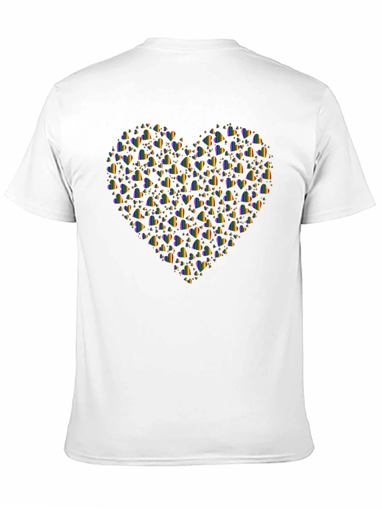 LGBT Pride Heart Graphic Tee - Black