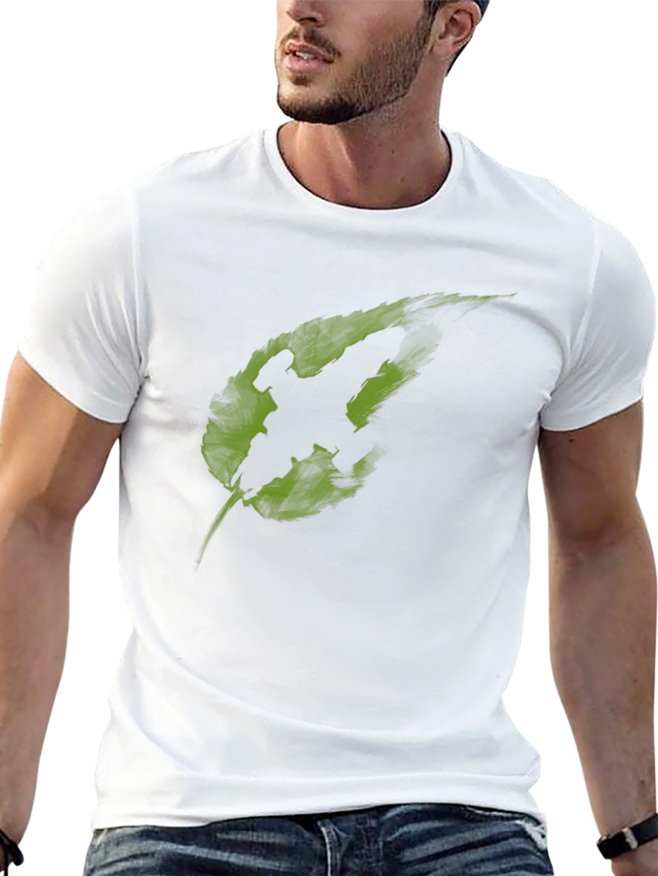 Leaf Warrior Graphic T-Shirt - Cool Black Tee