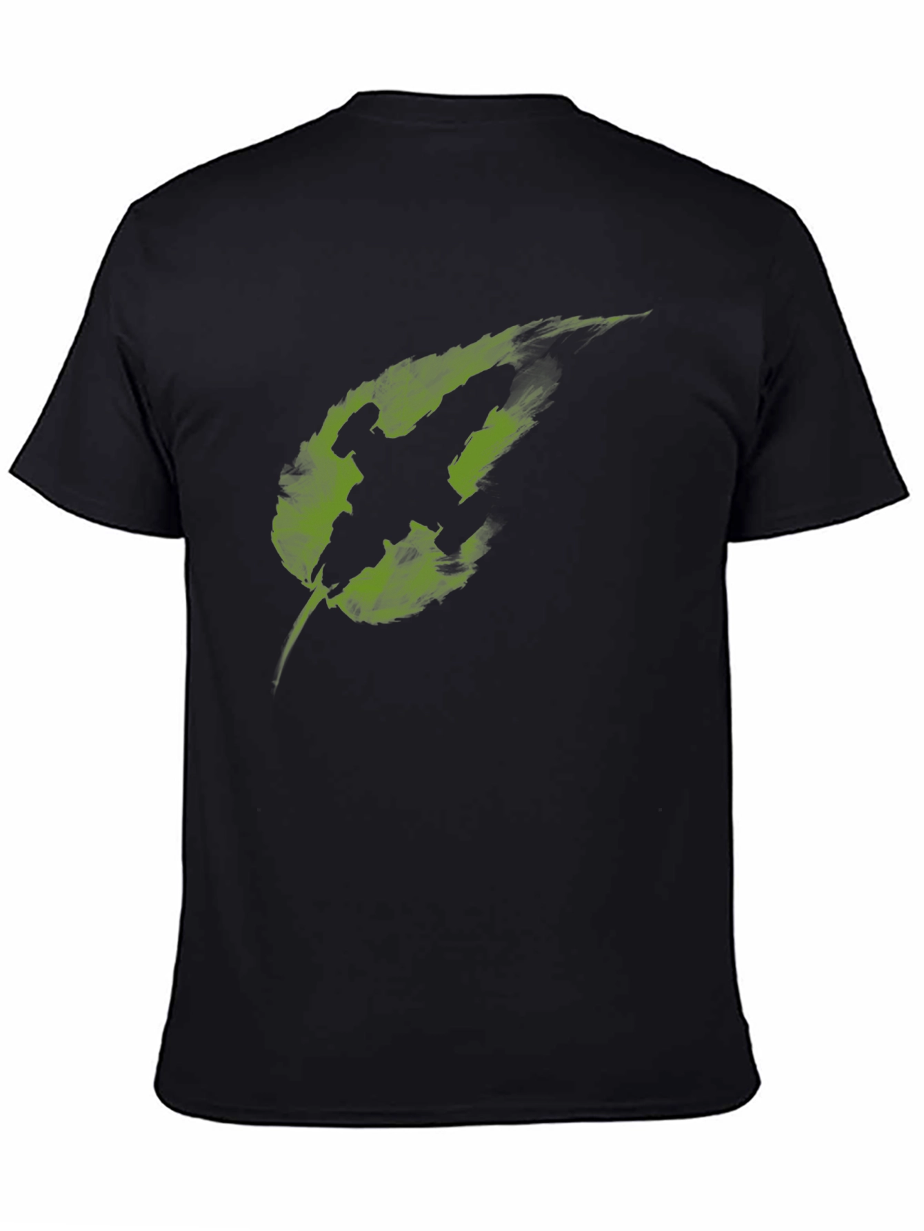 Leaf Warrior Graphic T-Shirt - Cool Black Tee