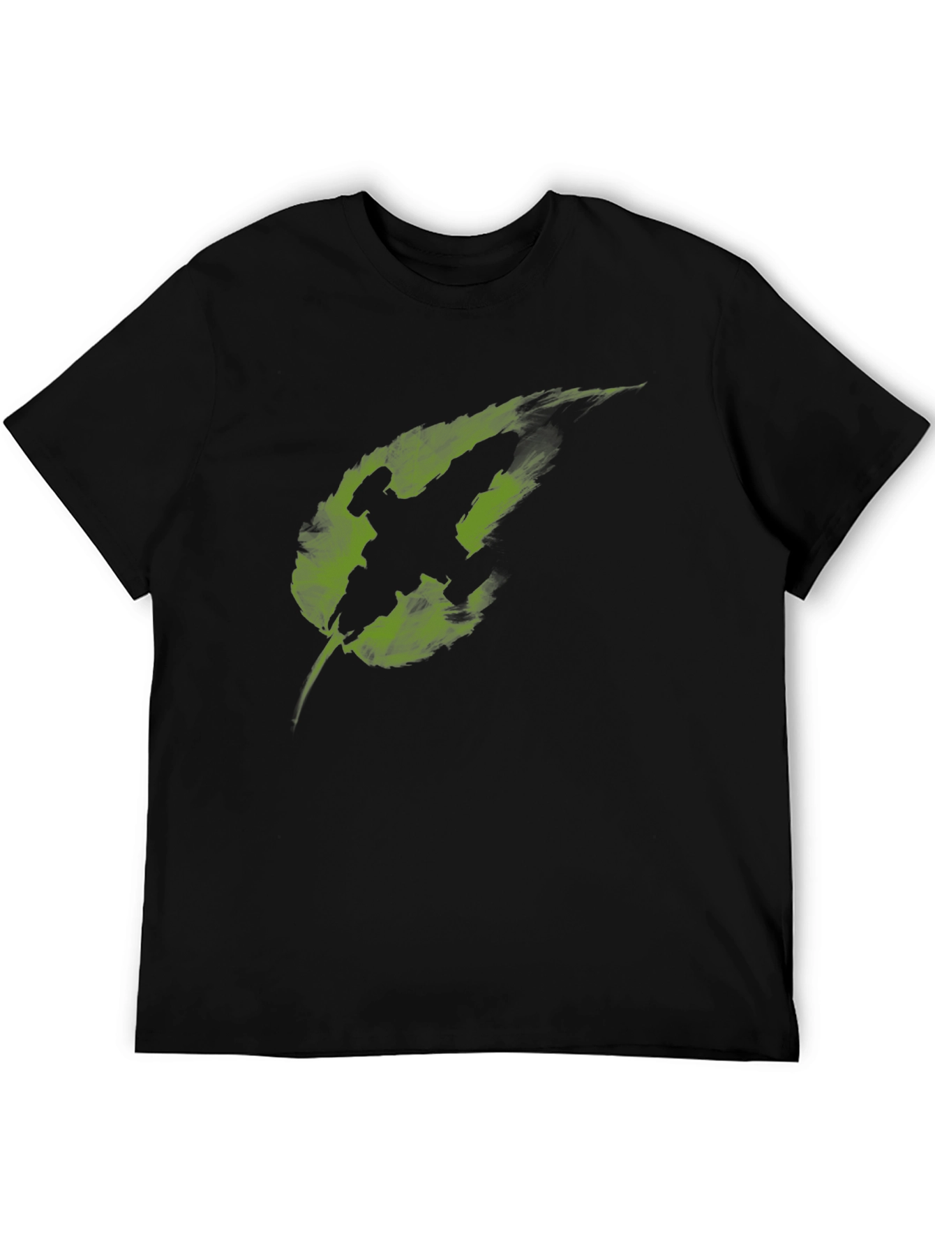 Leaf Warrior Graphic T-Shirt - Cool Black Tee