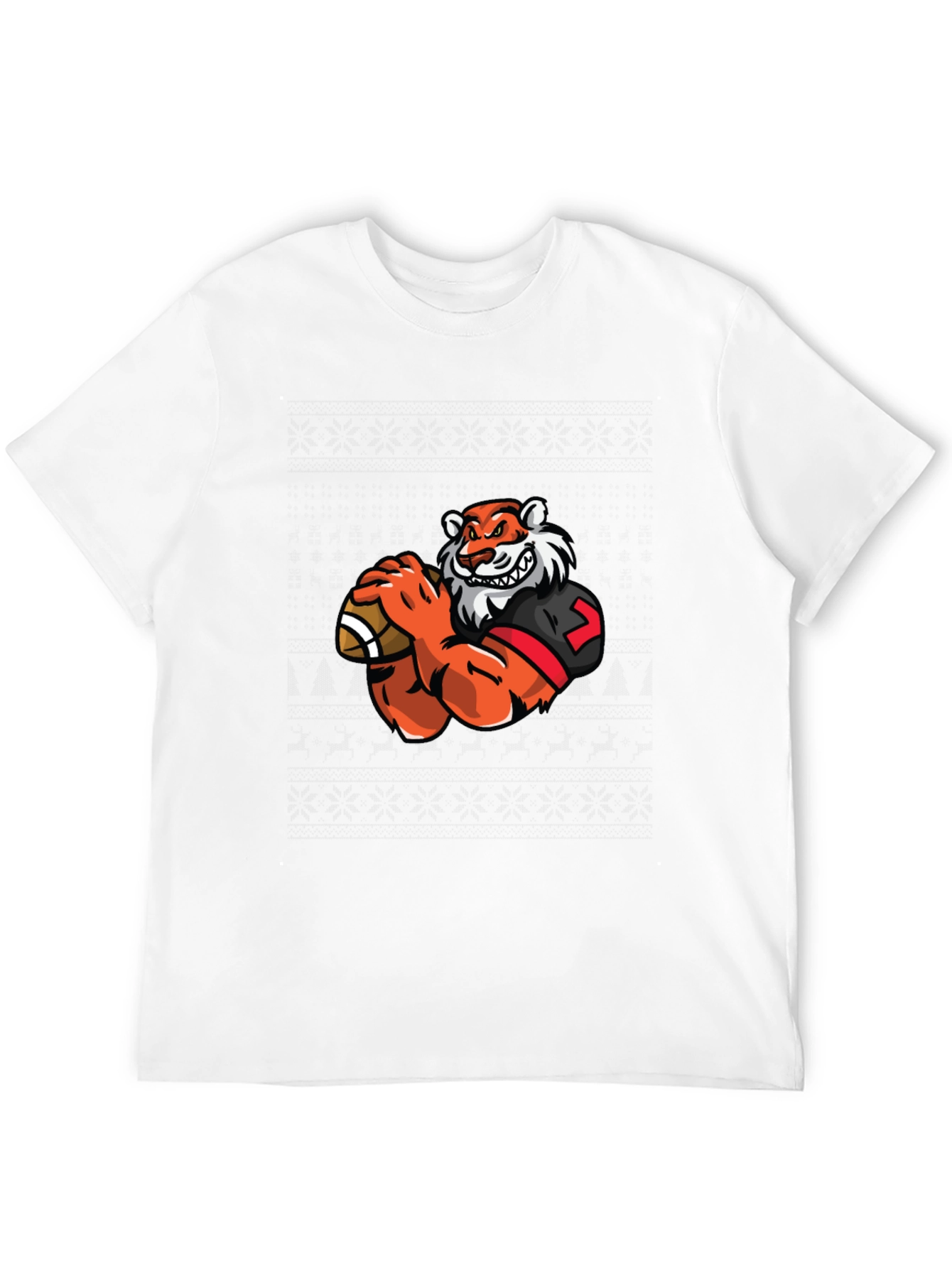 Tiger Football T-Shirt - Black