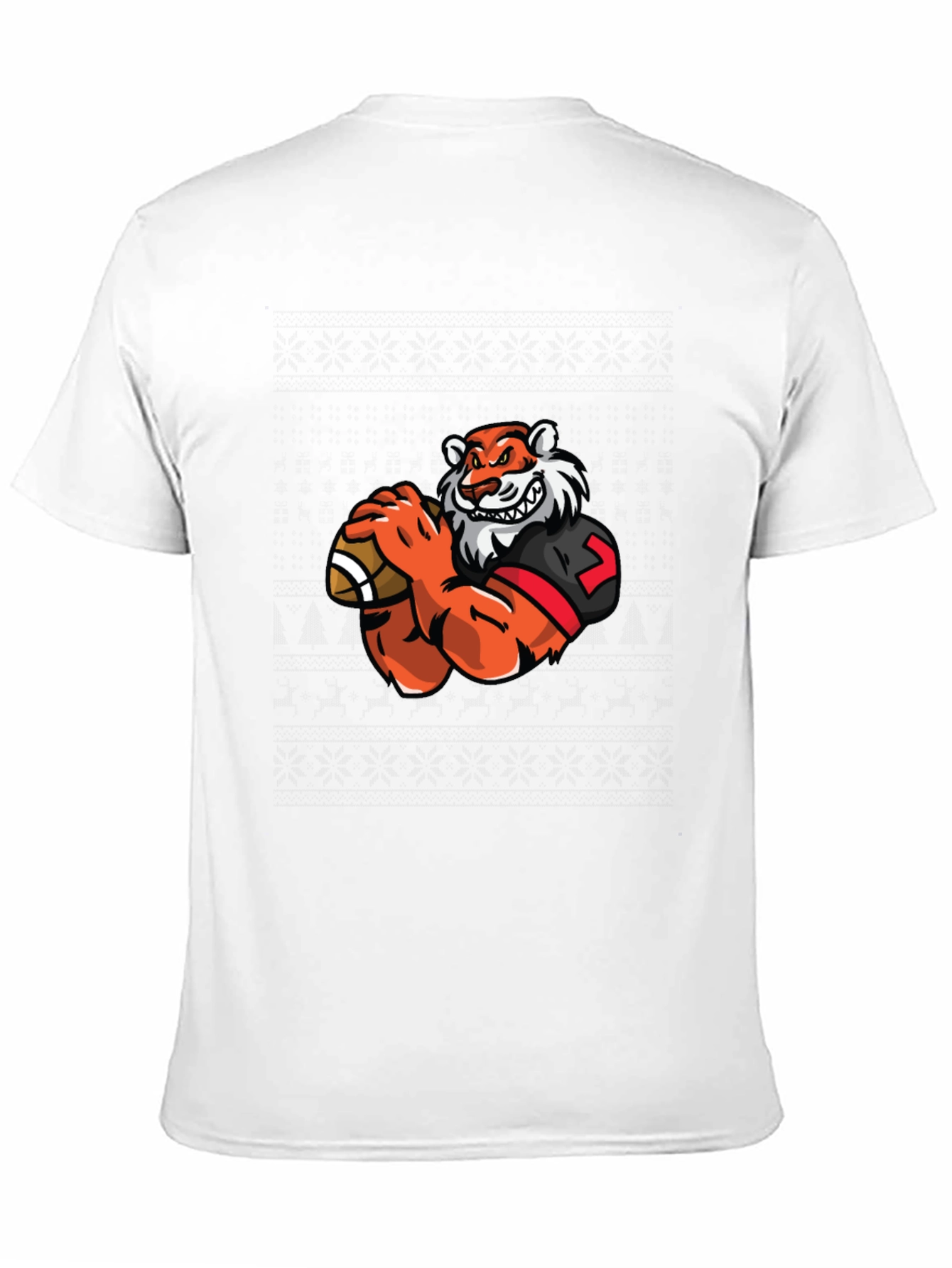 Tiger Football T-Shirt - Black