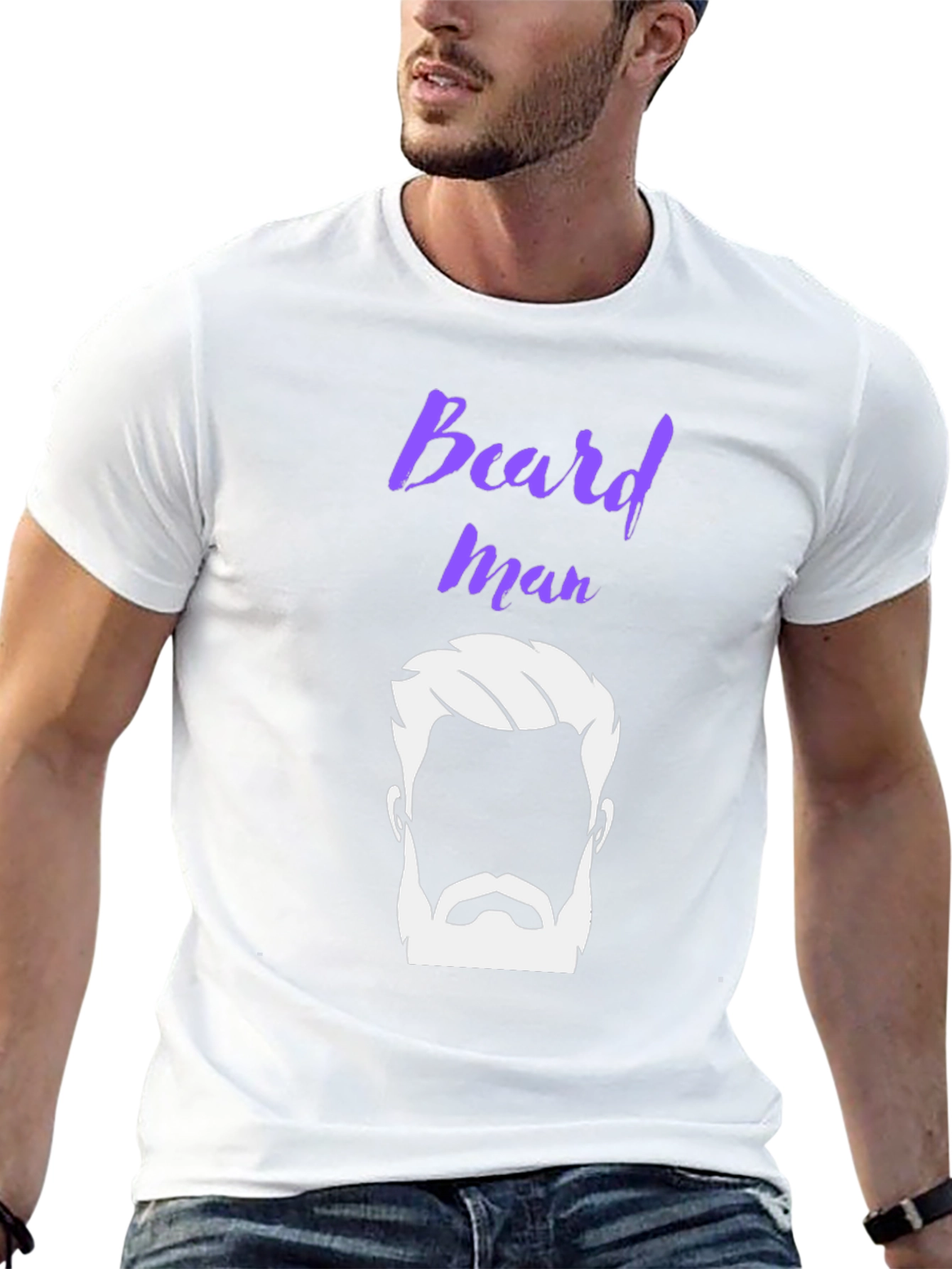 Beard Man Graphic Tee - Stylish and Trendy