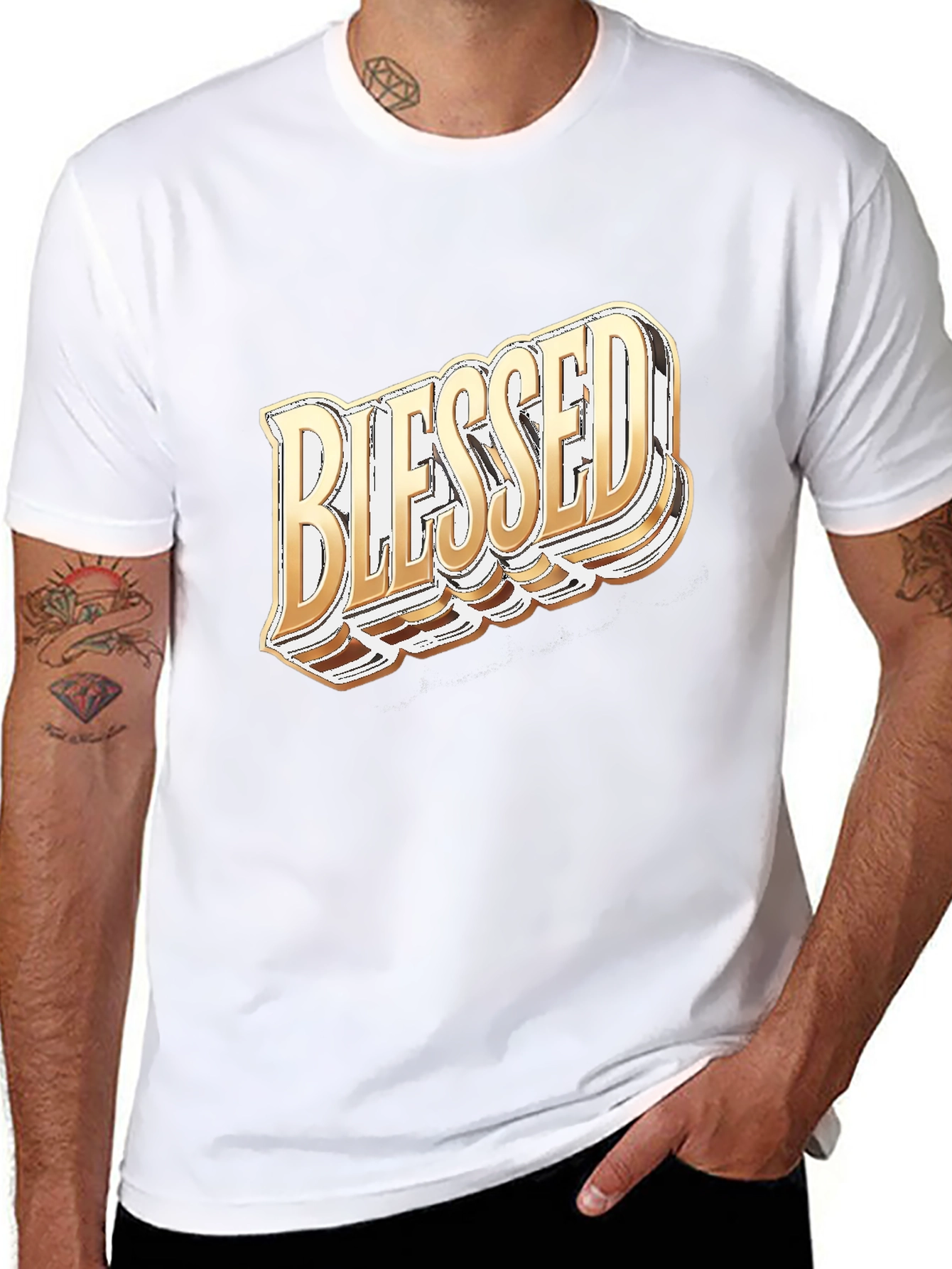 Blessed Graphic Tee - Trendy Fashion