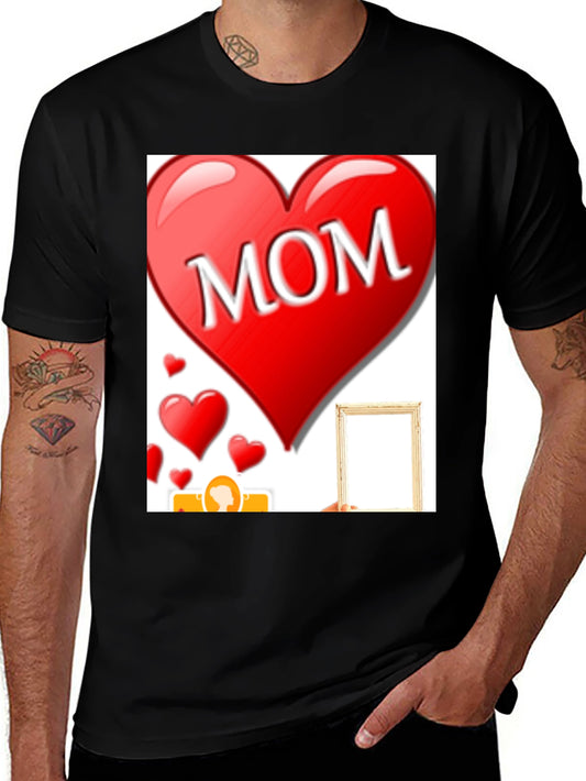 I Love Mom T-Shirt - Heart Design