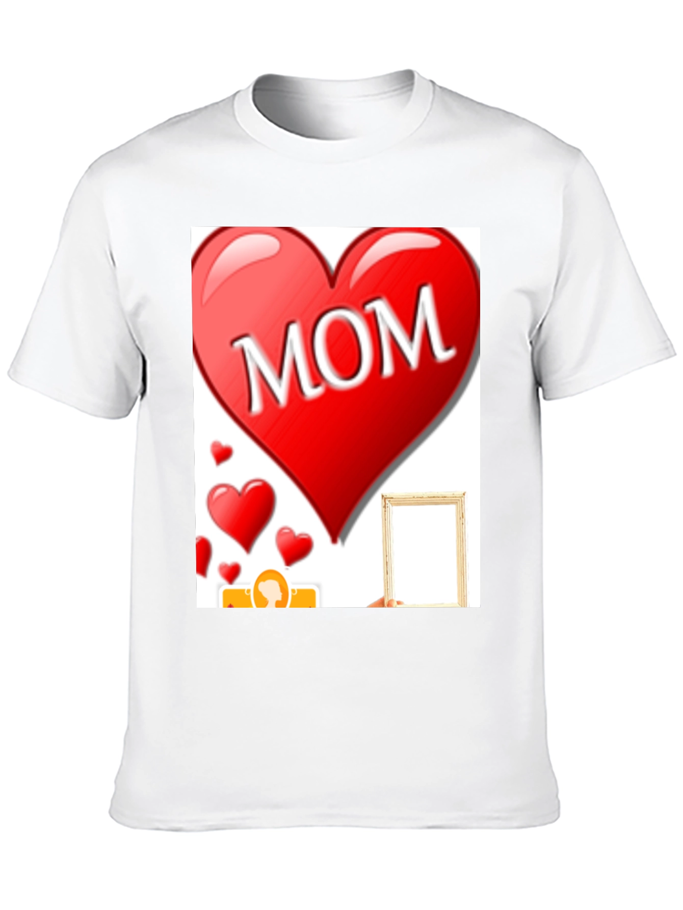 I Love Mom T-Shirt - Heart Design