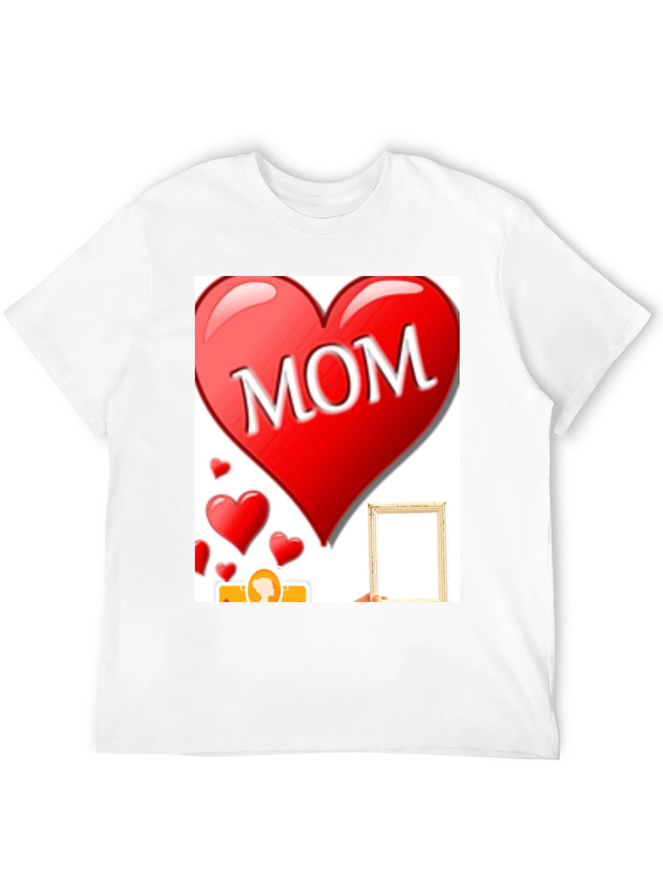 I Love Mom T-Shirt - Heart Design