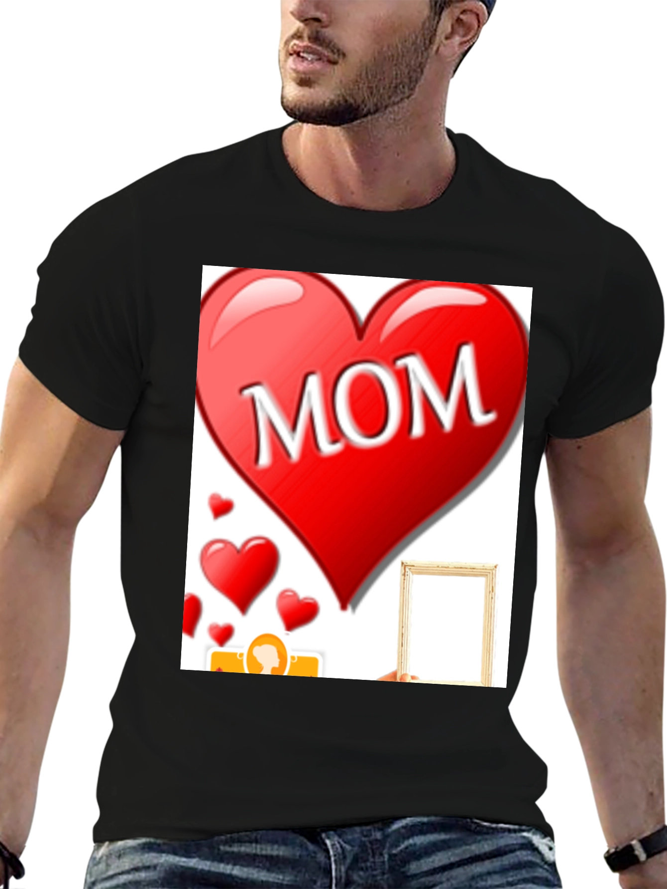 I Love Mom T-Shirt - Heart Design