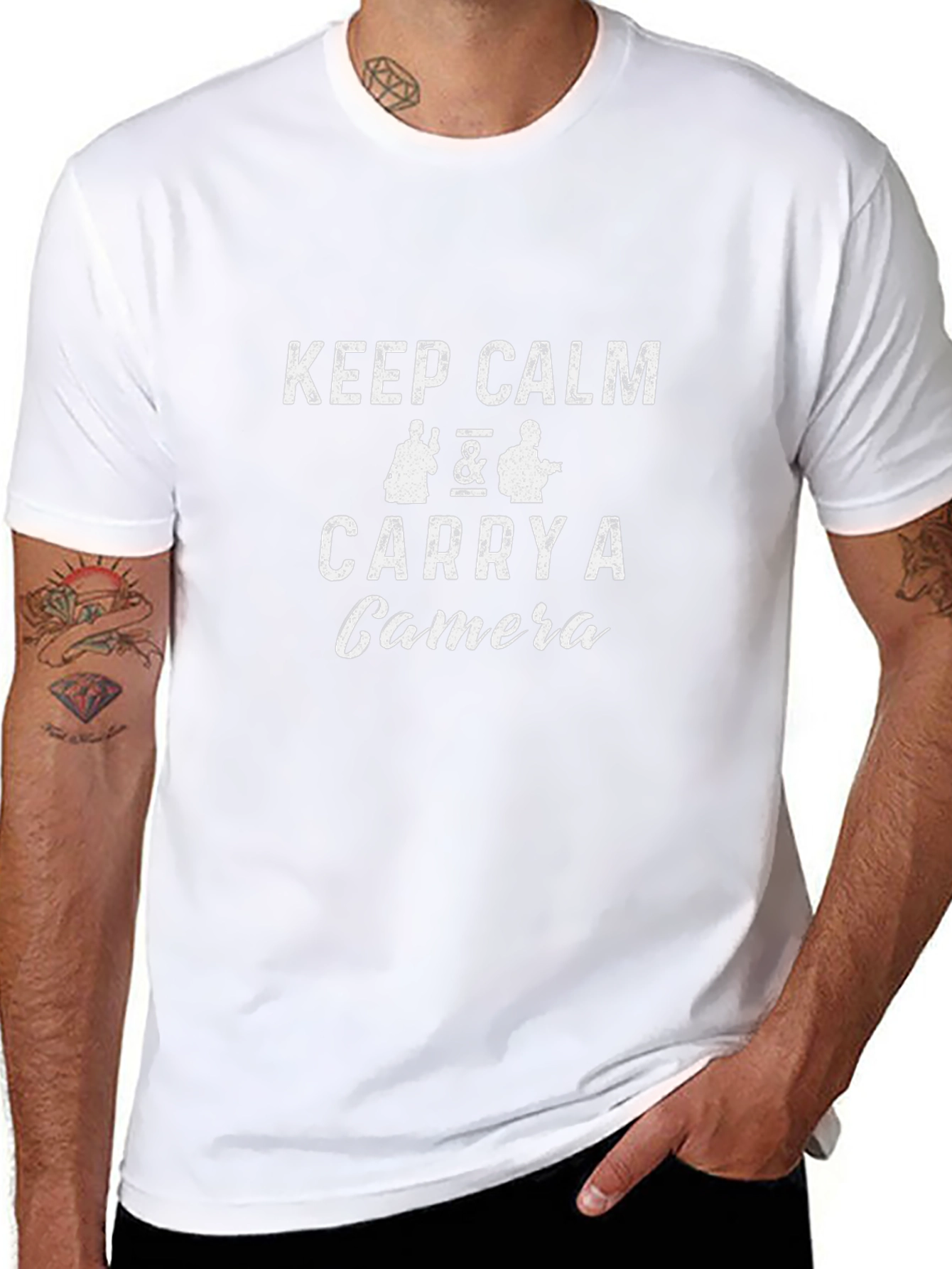 Keep Calm & Carry A Camera Graphic Tee