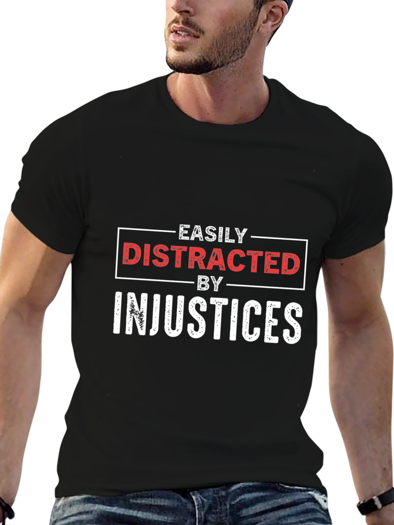 Easily Distracted By Injustices Graphic Tee