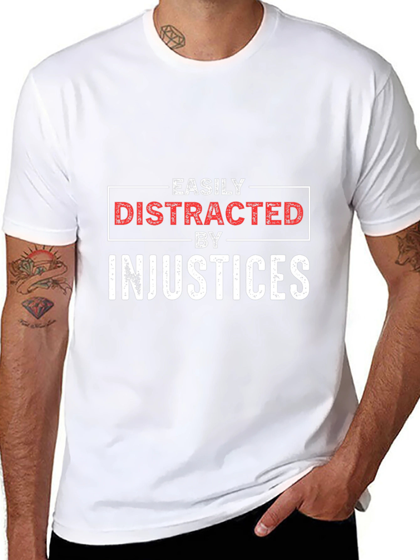Easily Distracted By Injustices Graphic Tee