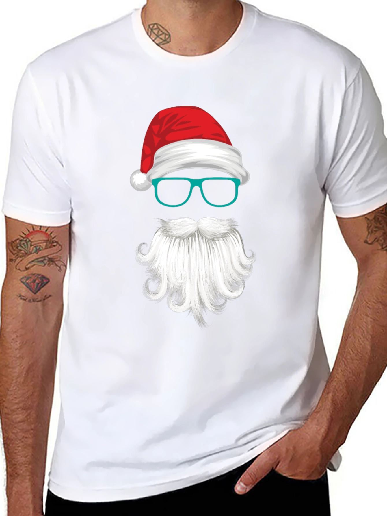Santa Graphic Tee - Holiday Fun!