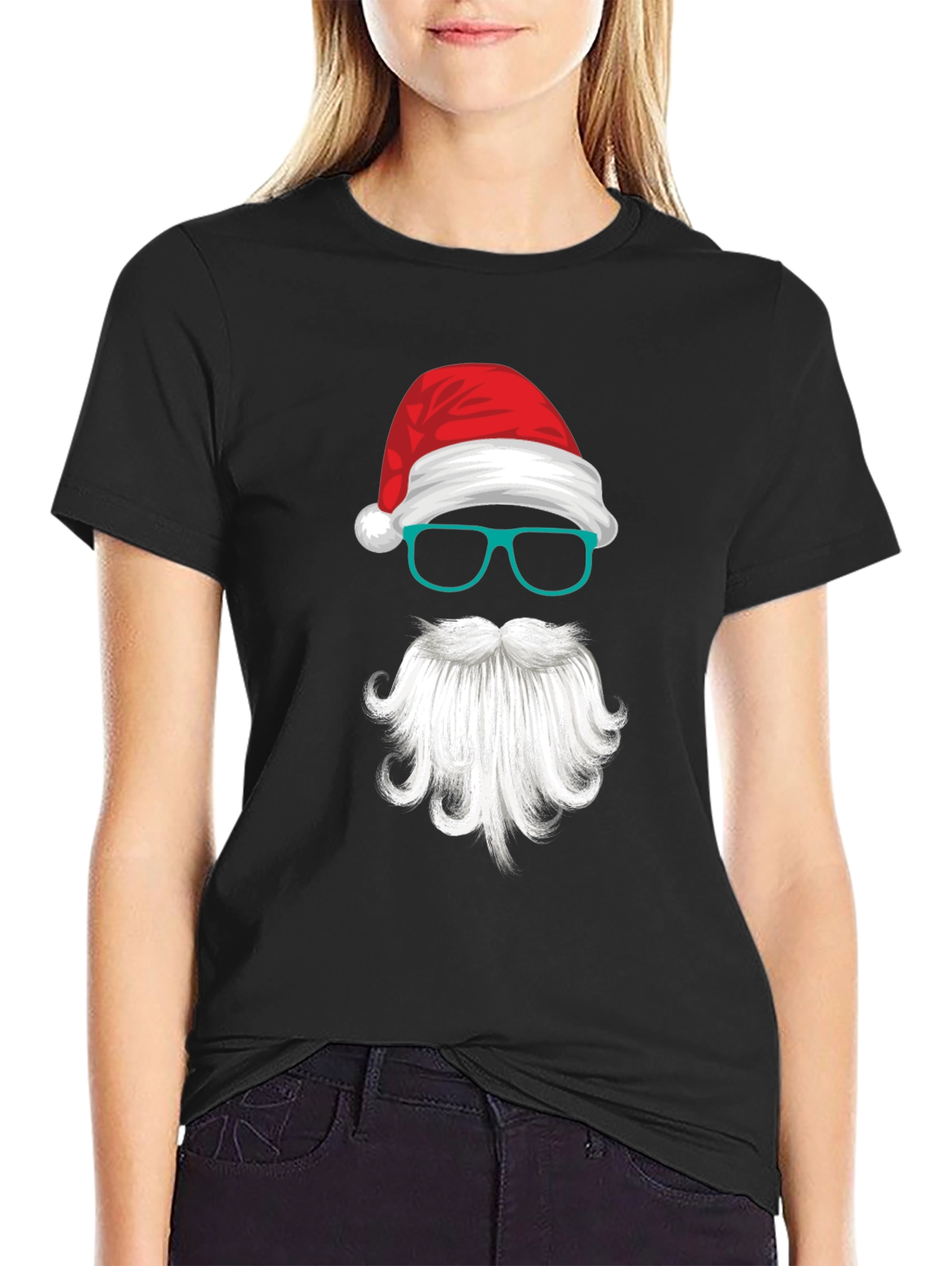 Santa Graphic Tee - Holiday Fun!