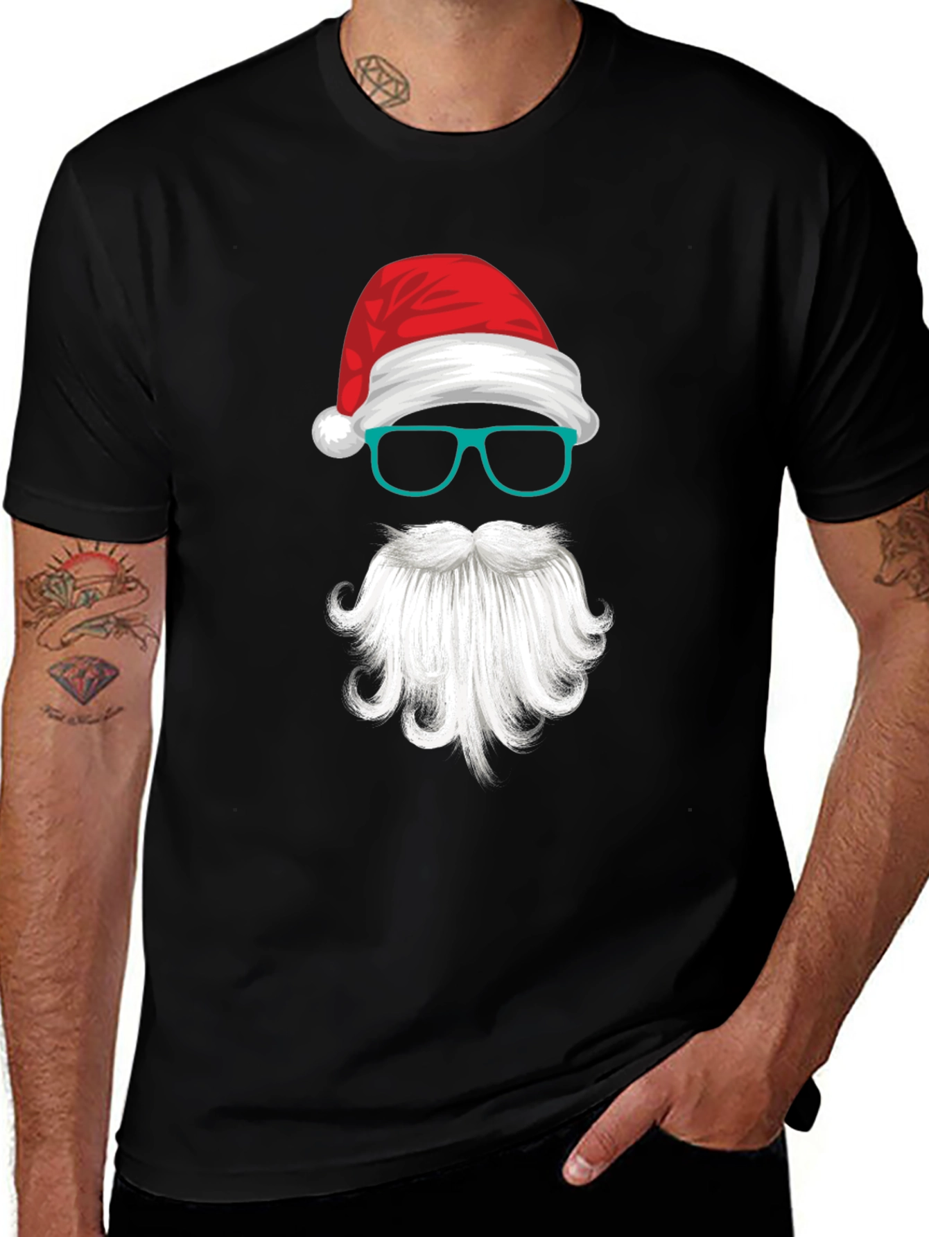 Santa Graphic Tee - Holiday Fun!