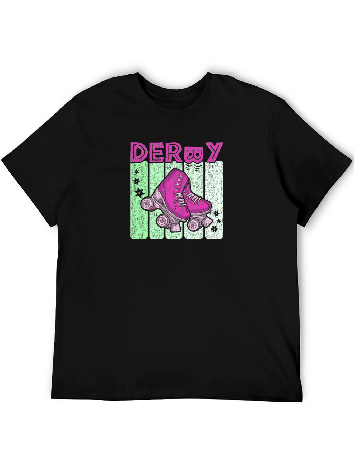 Retro Derby Roller Skate Graphic Tee