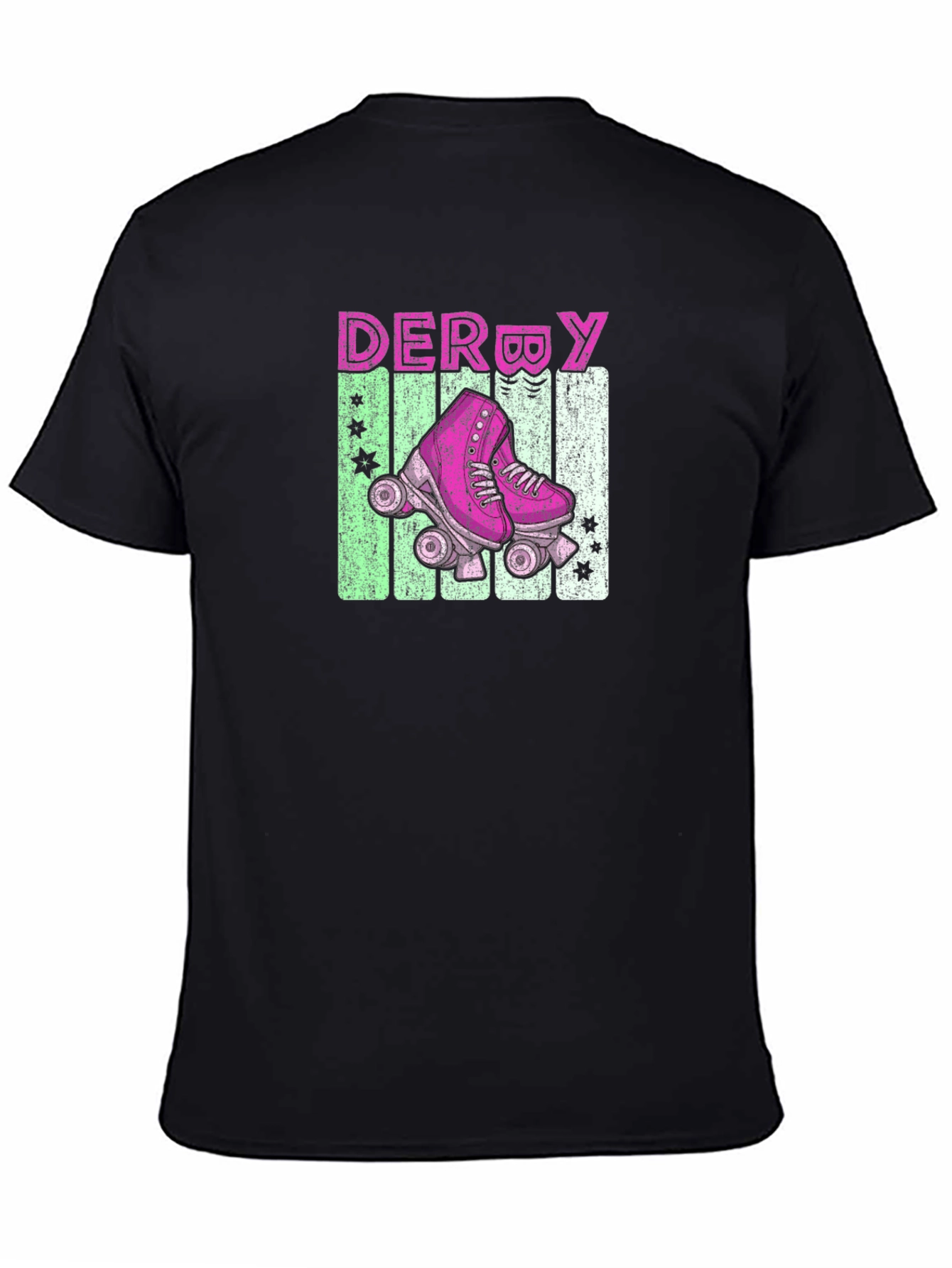 Retro Derby Roller Skate Graphic Tee