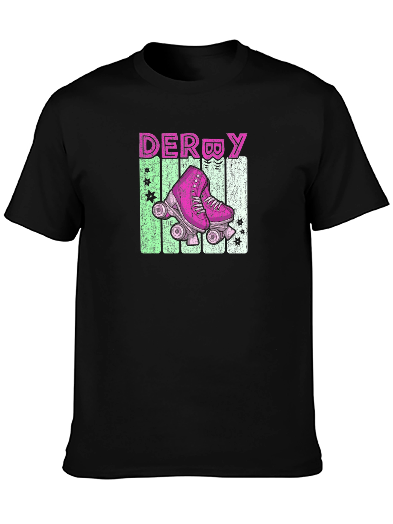 Retro Derby Roller Skate Graphic Tee
