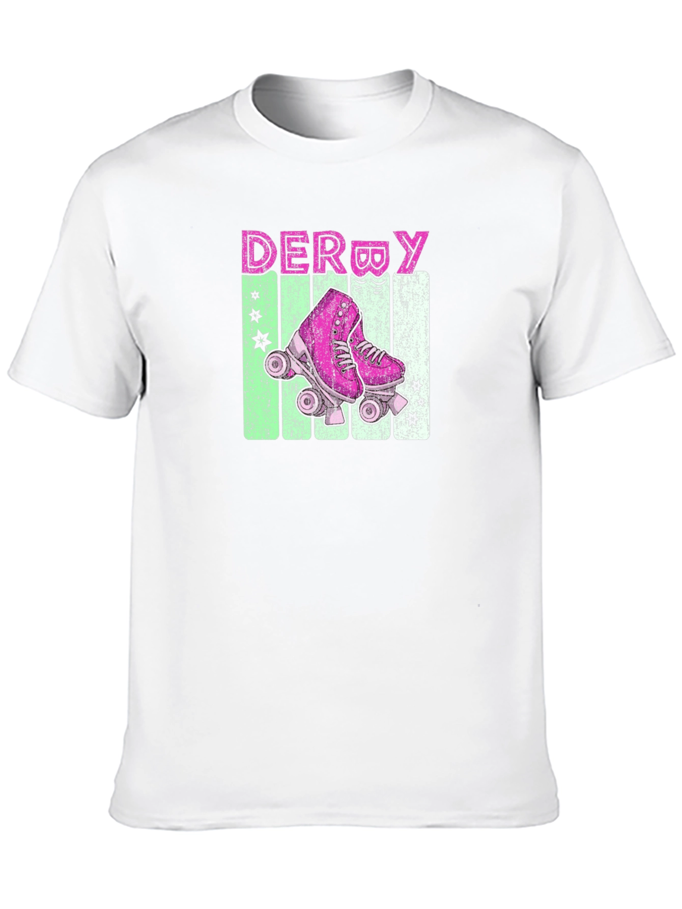 Retro Derby Roller Skate Graphic Tee