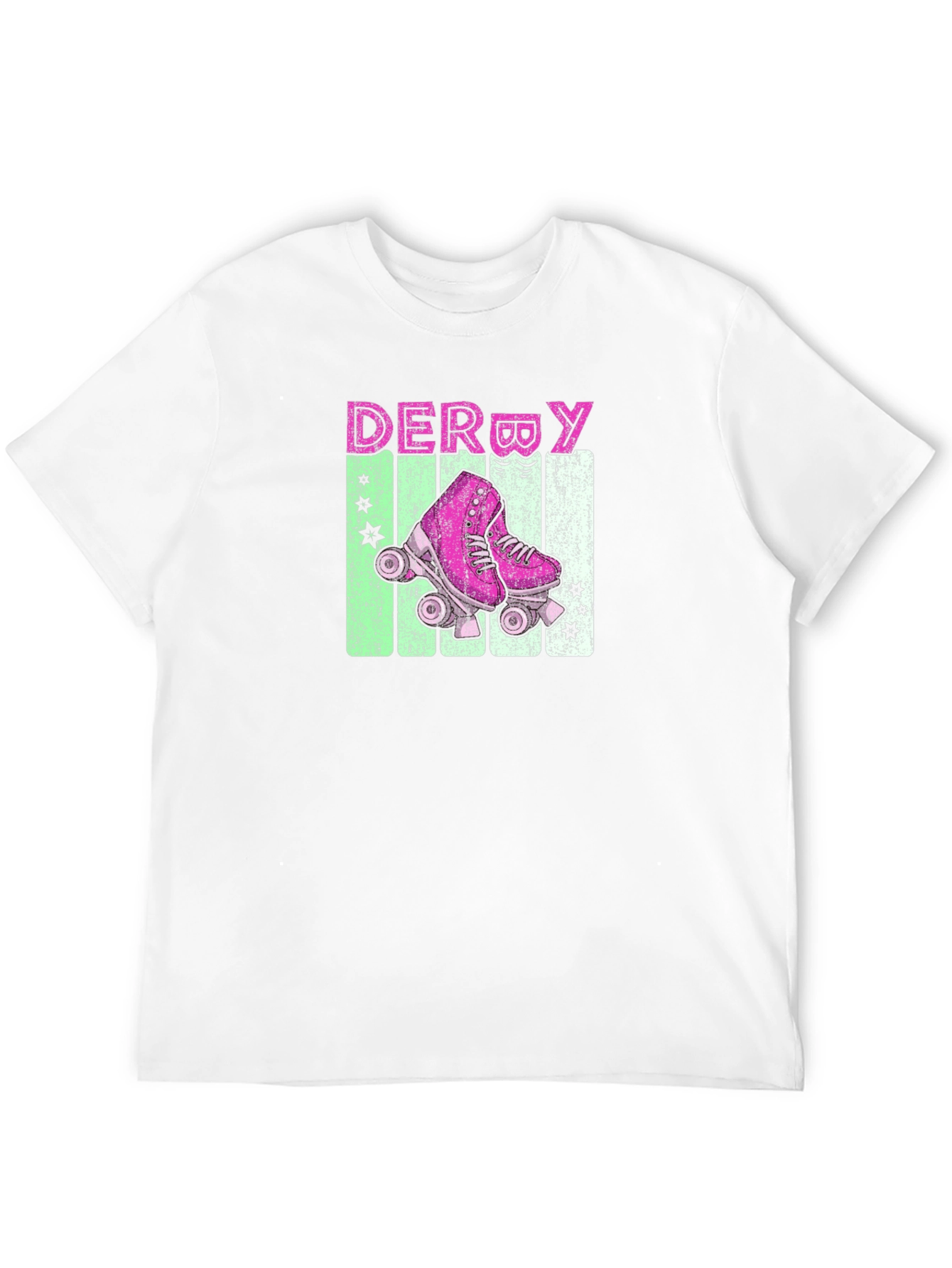 Retro Derby Roller Skate Graphic Tee