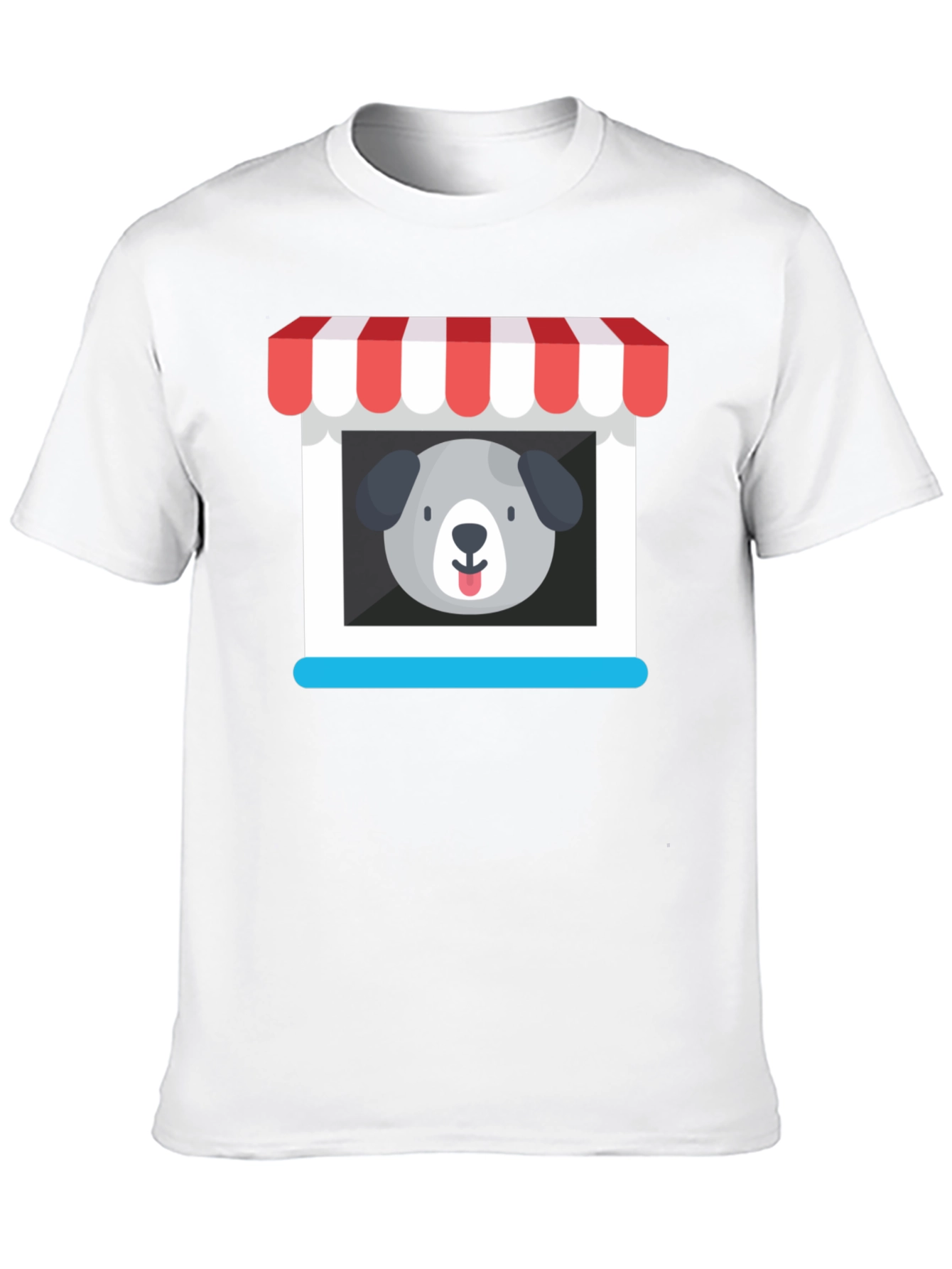Cute Dog Storefront Graphic Tee