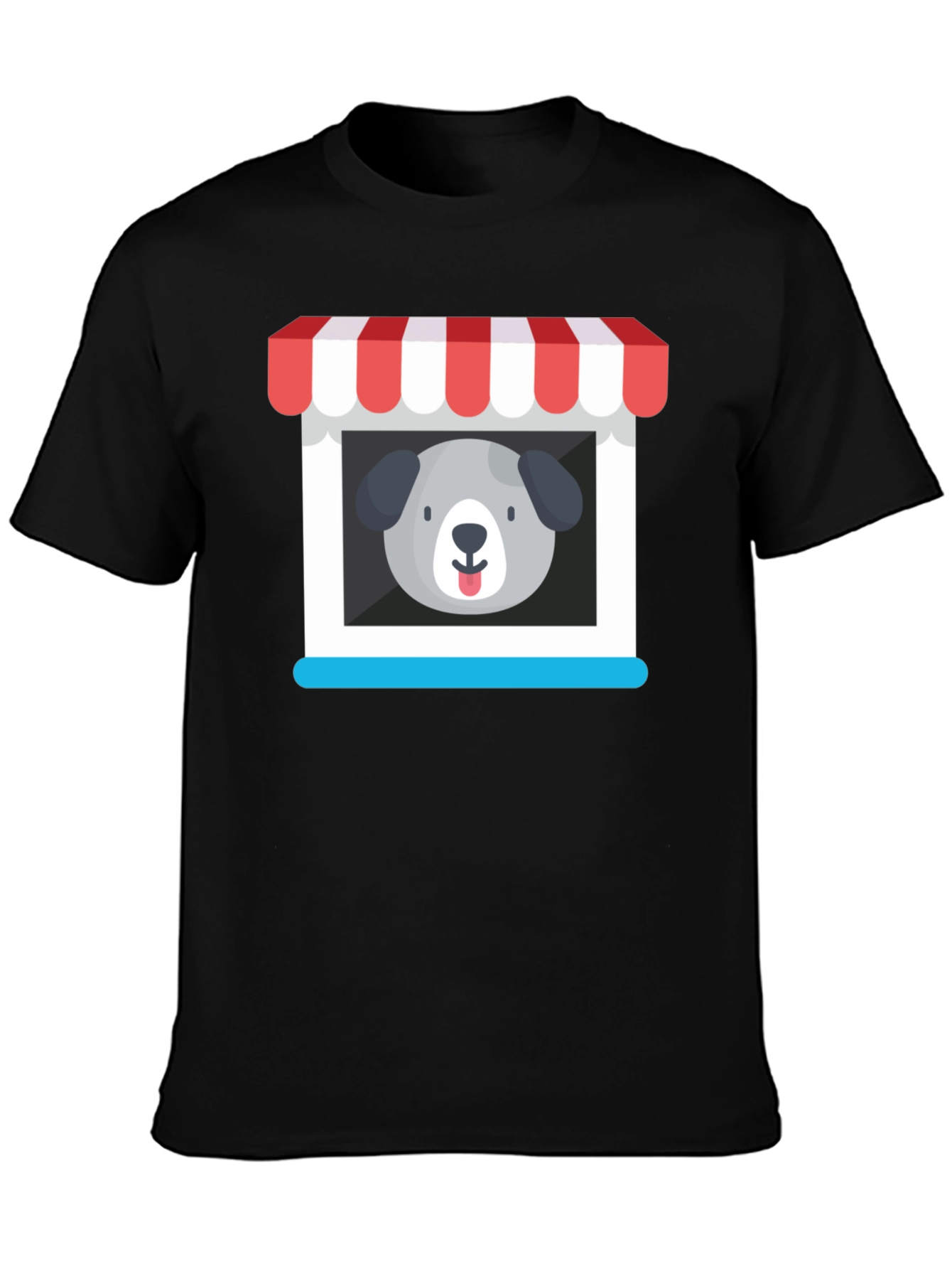 Cute Dog Storefront Graphic Tee