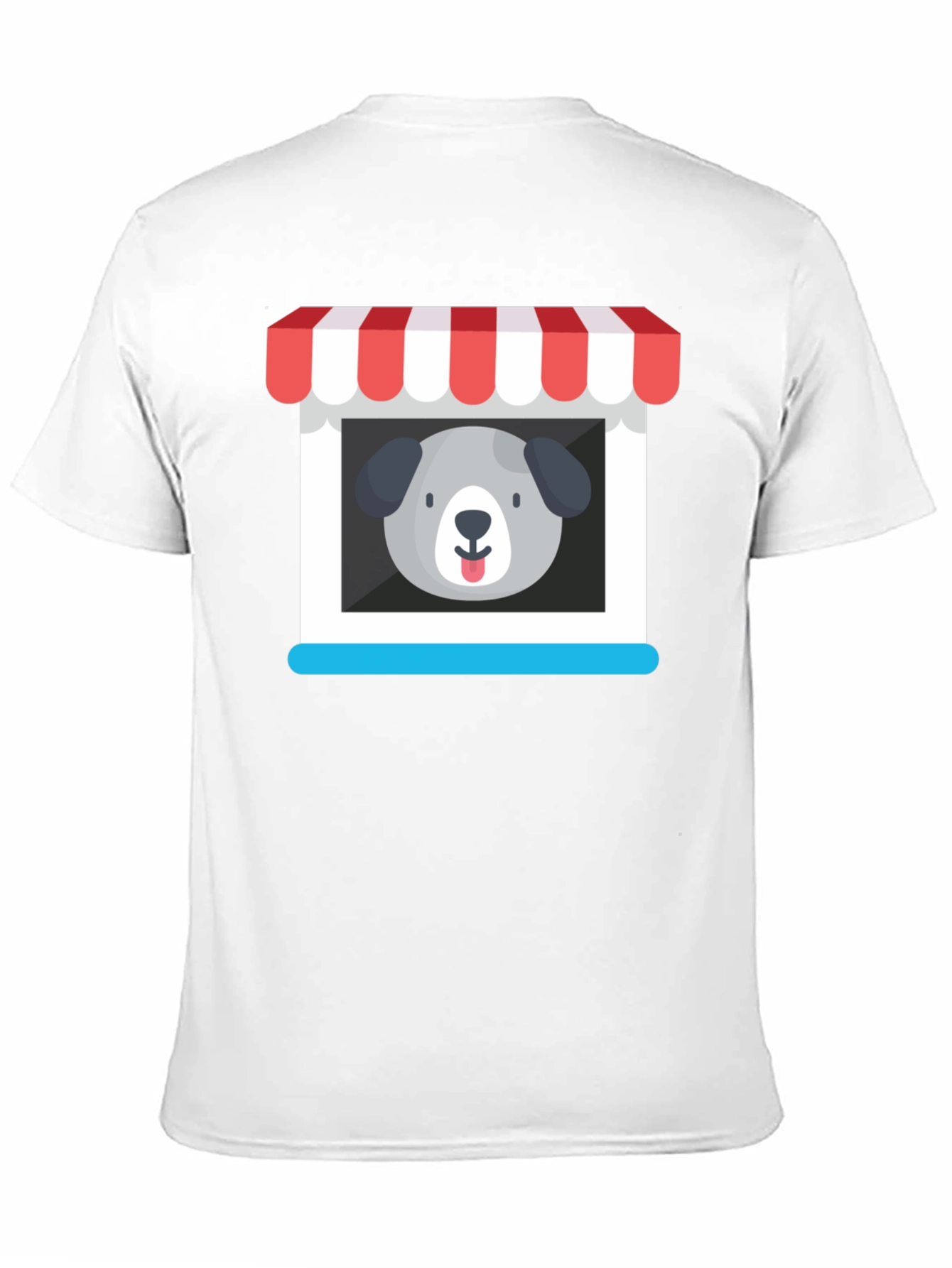 Cute Dog Storefront Graphic Tee