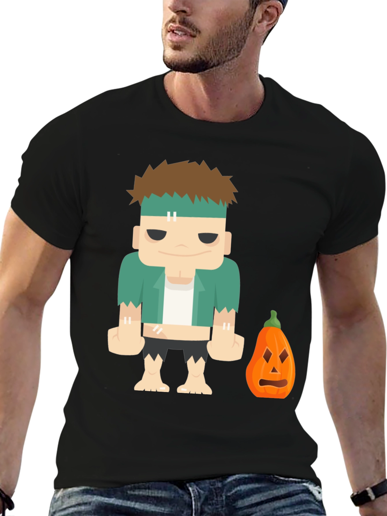 Frankensteins Monster Halloween Graphic Tee