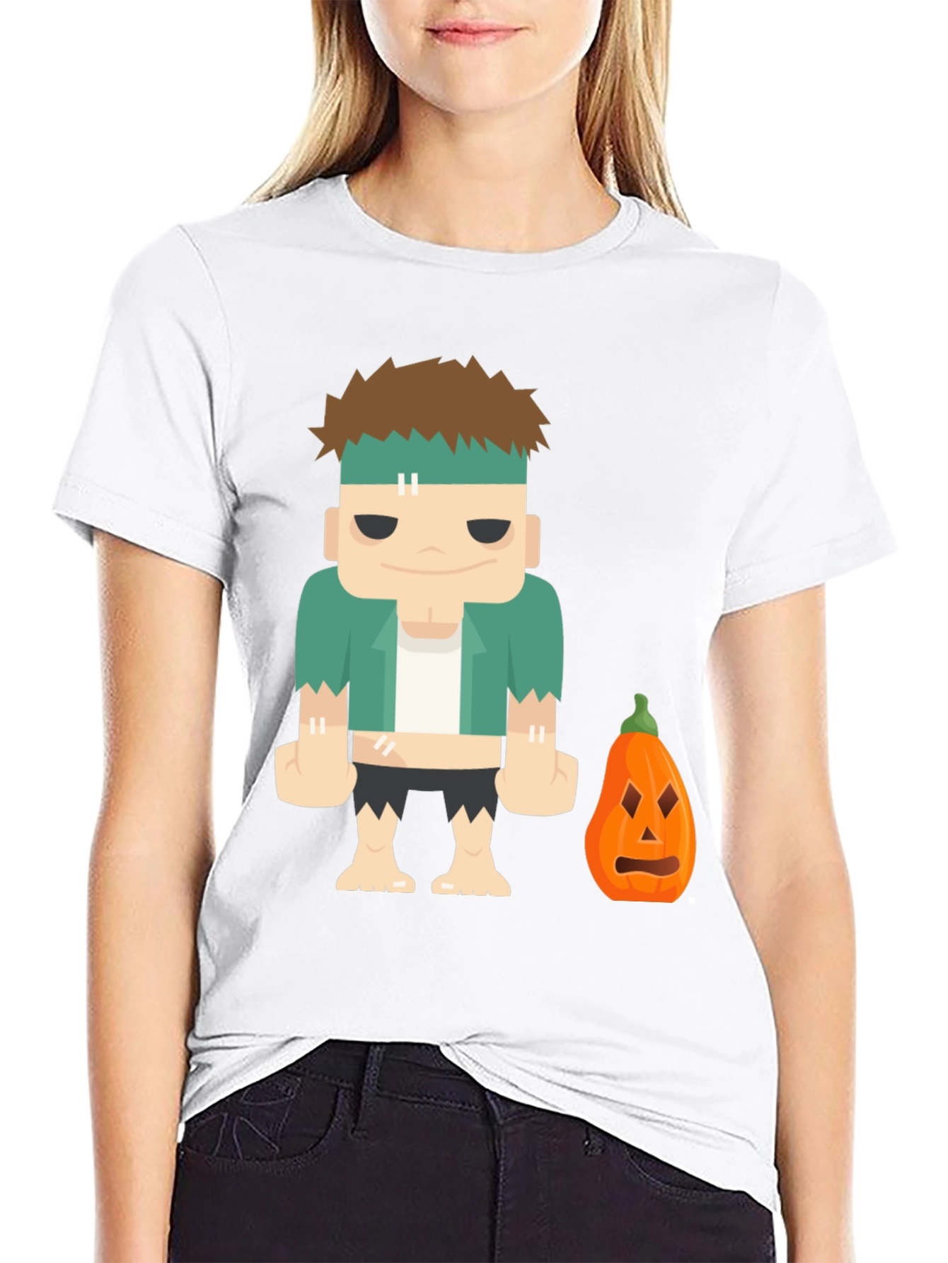 Frankensteins Monster Halloween Graphic Tee
