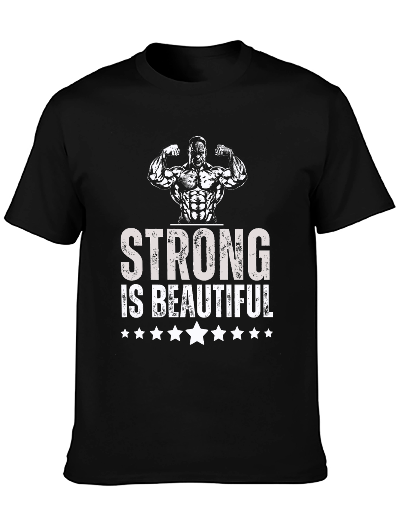 Strong is Beautiful Graphic Tee - Mens Fitness T-Shirt