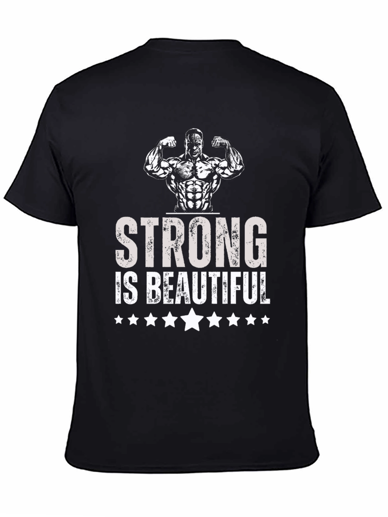 Strong is Beautiful Graphic Tee - Mens Fitness T-Shirt