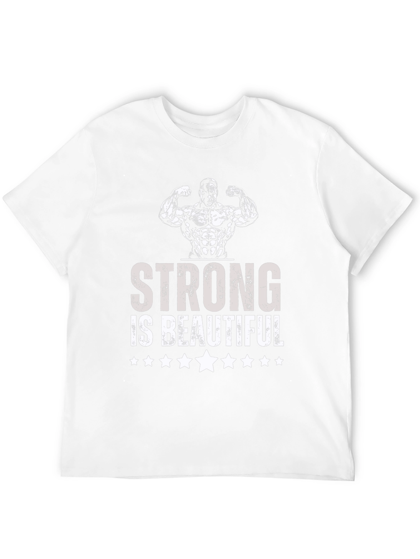 Strong is Beautiful Graphic Tee - Mens Fitness T-Shirt