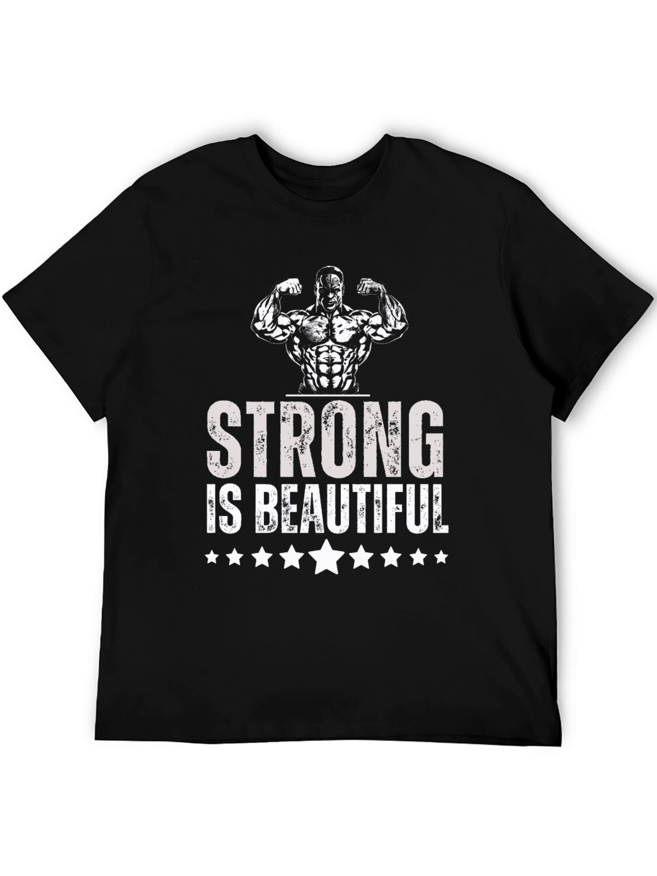 Strong is Beautiful Graphic Tee - Mens Fitness T-Shirt