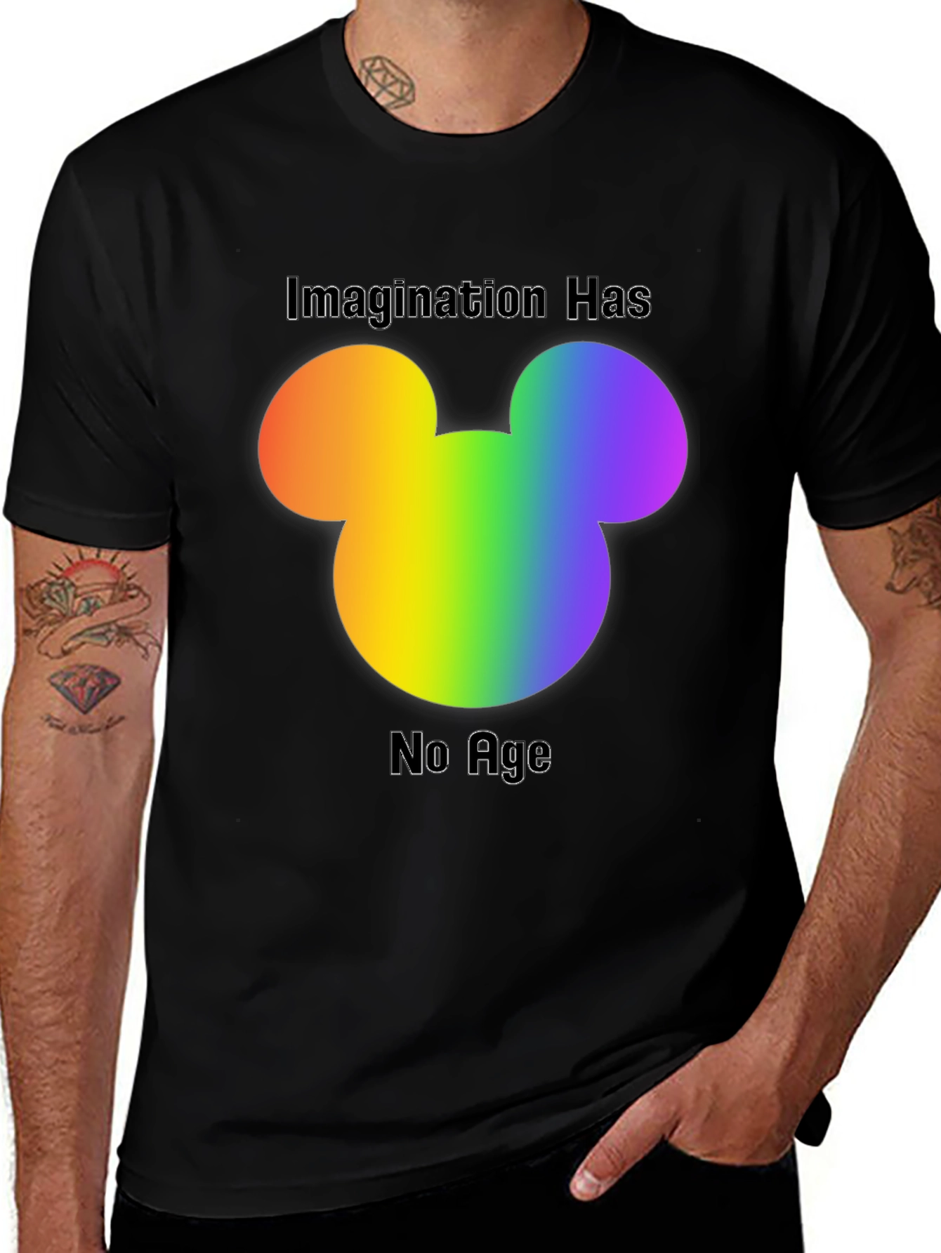 Rainbow Mickey Mouse Imagination T-Shirt