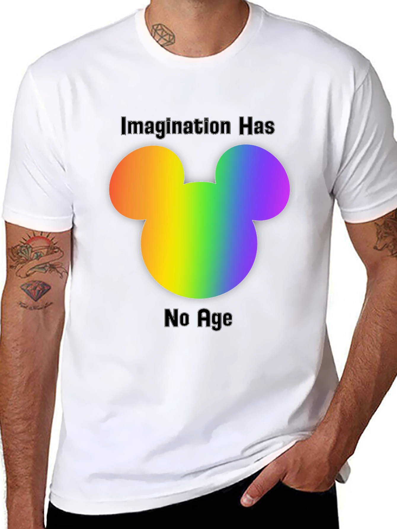 Rainbow Mickey Mouse Imagination T-Shirt