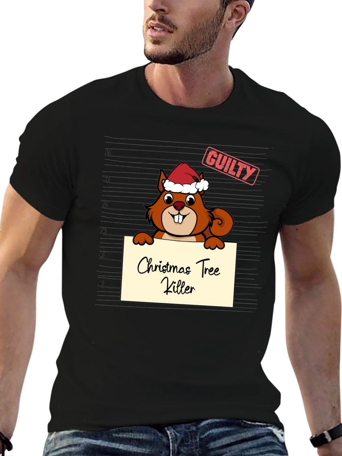 Christmas Tree Killer Squirrel T-Shirt