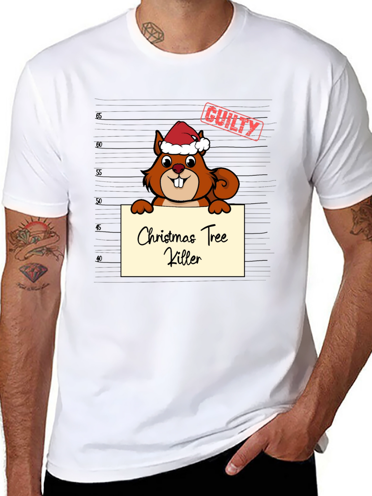 Christmas Tree Killer Squirrel T-Shirt