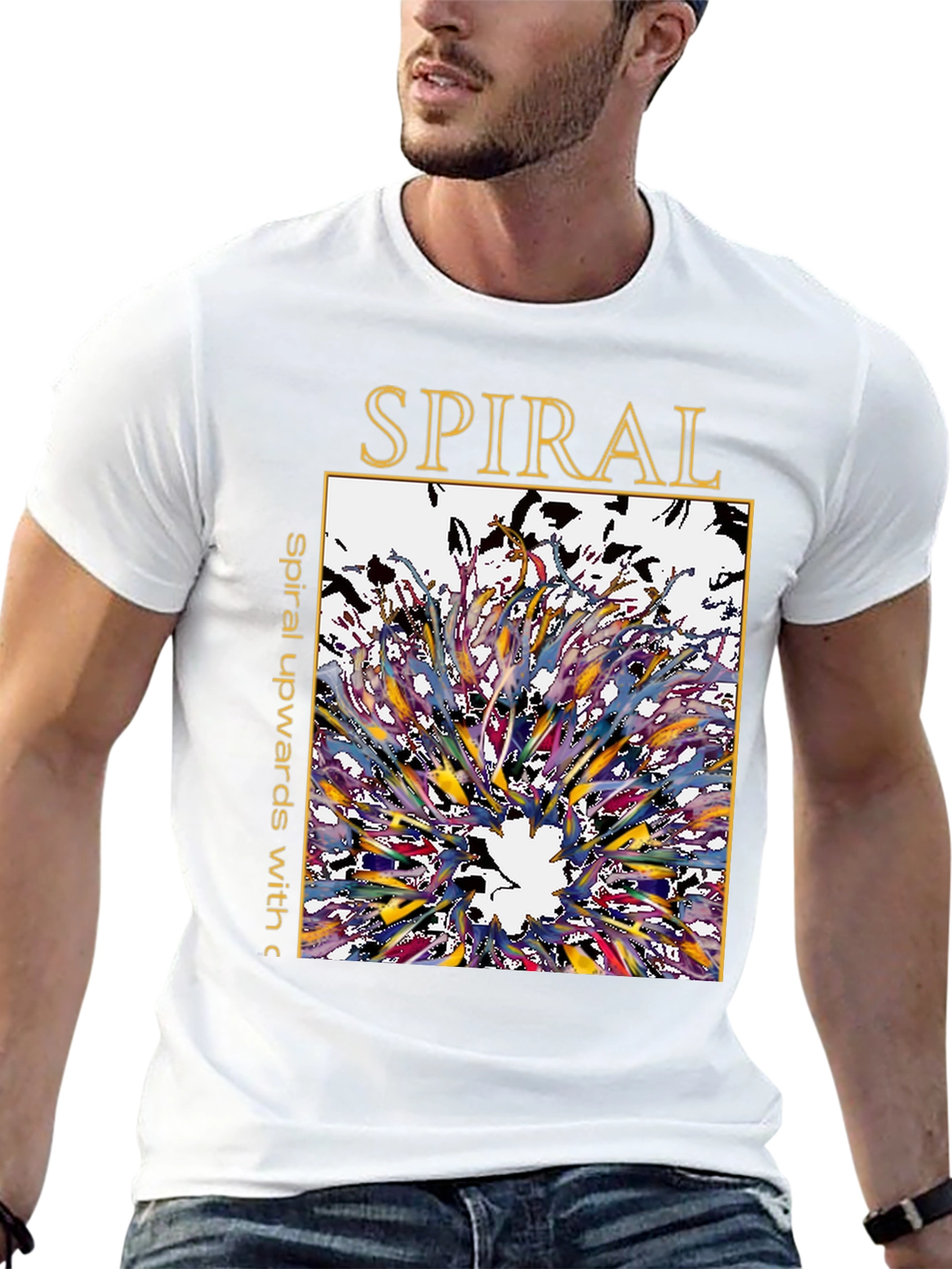 Spiral Graphic Tee - Artistic Unisex T-Shirt