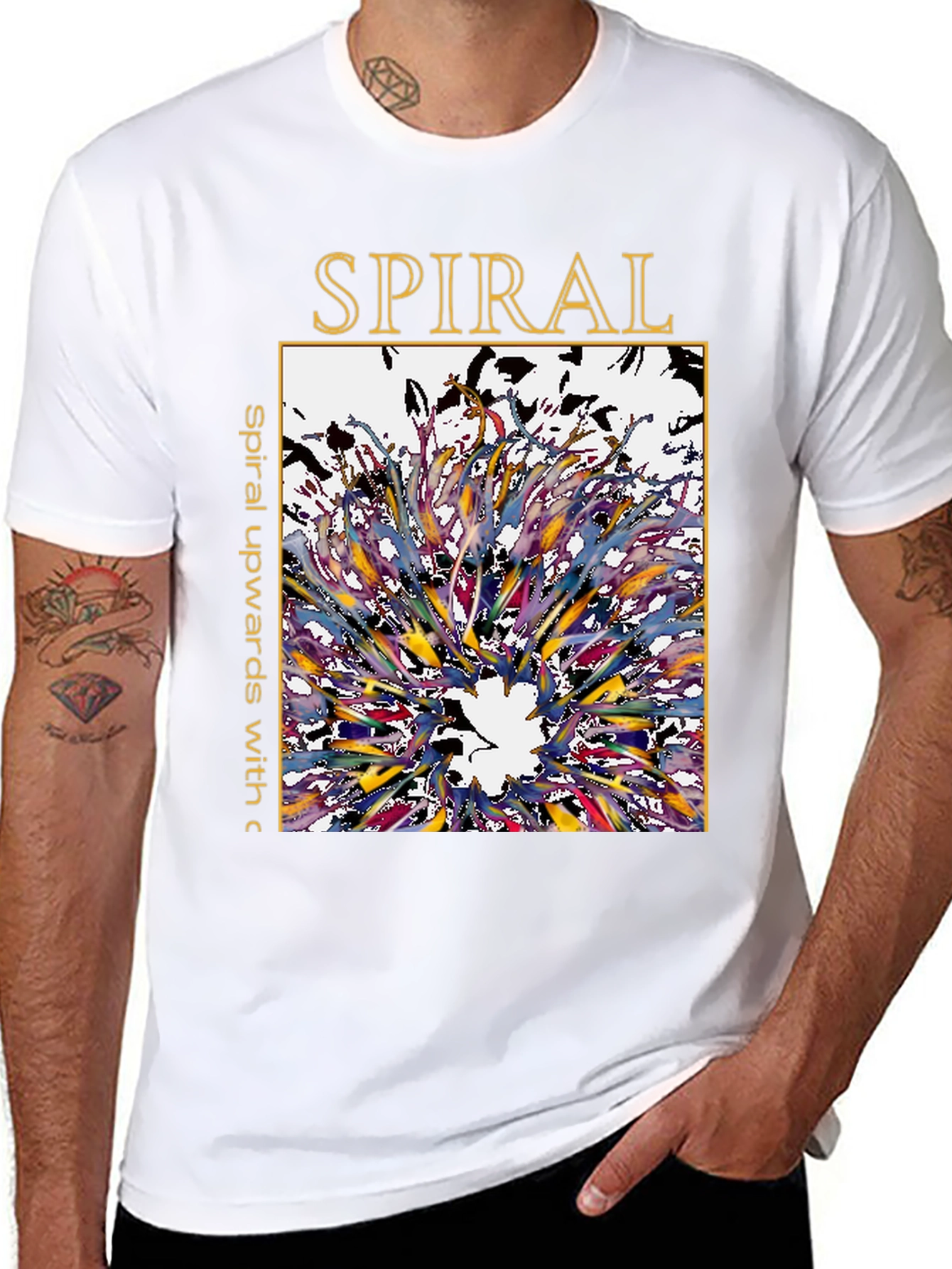 Spiral Graphic Tee - Artistic Unisex T-Shirt
