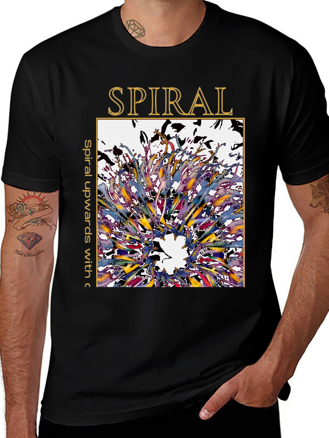 Spiral Graphic Tee - Artistic Unisex T-Shirt