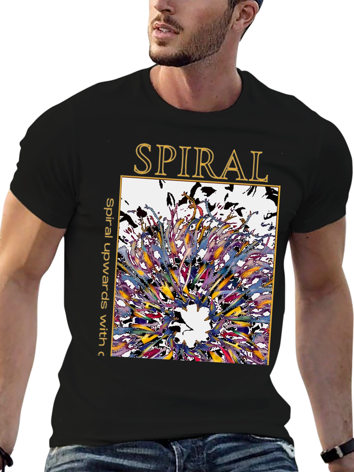 Spiral Graphic Tee - Artistic Unisex T-Shirt