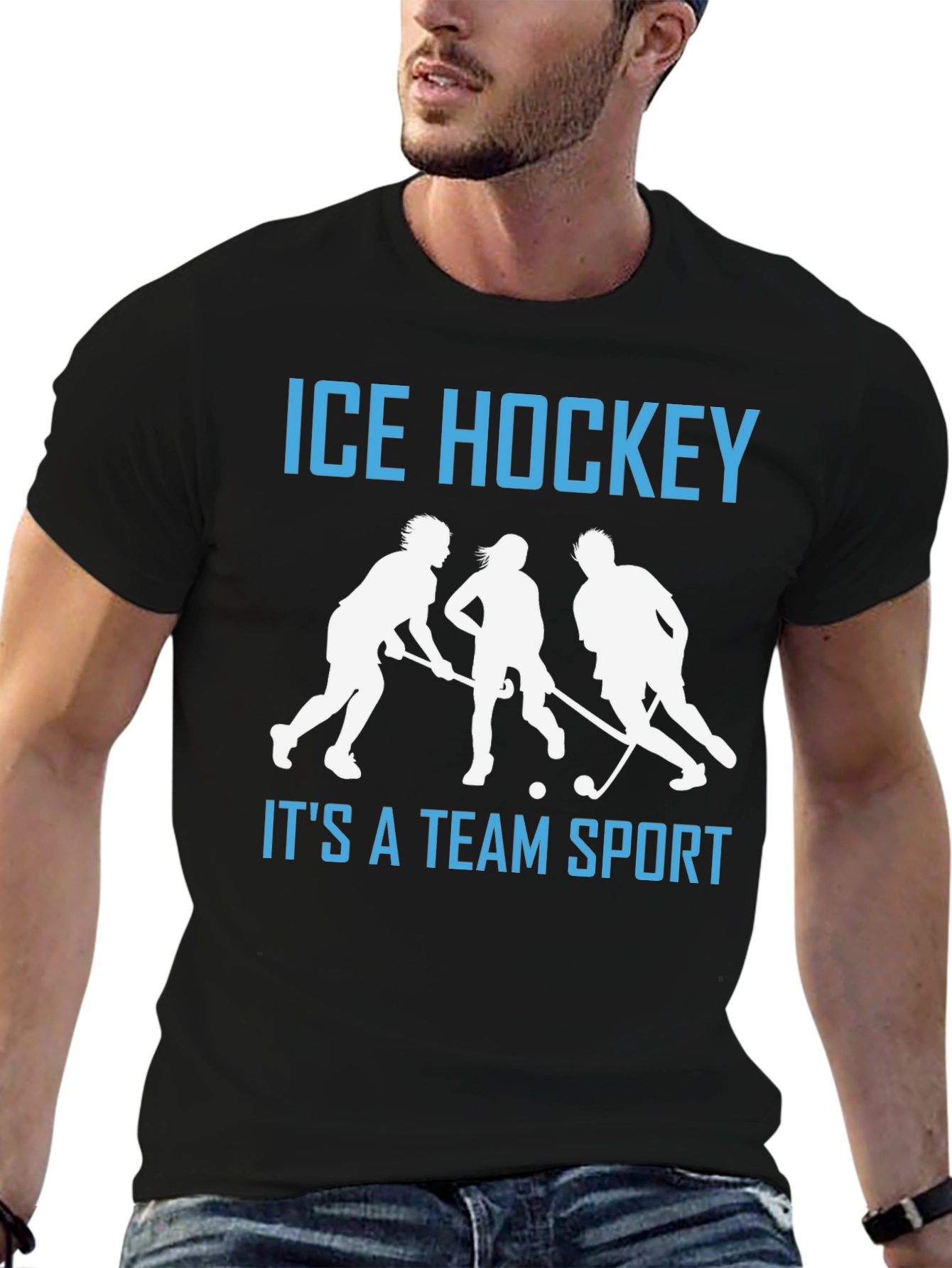 Ice Hockey Team Sport Graphic T-Shirt