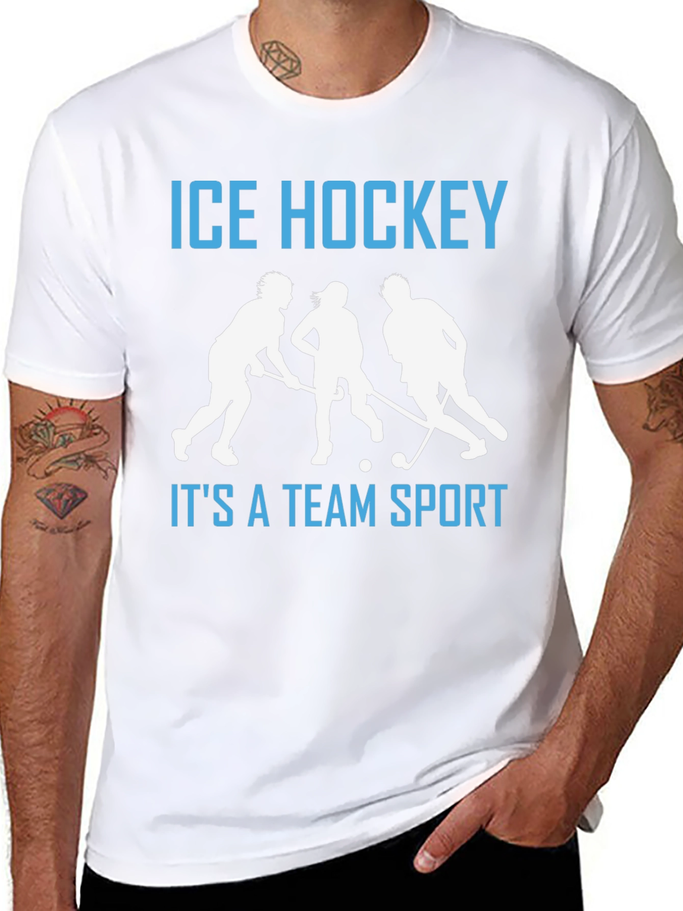 Ice Hockey Team Sport Graphic T-Shirt