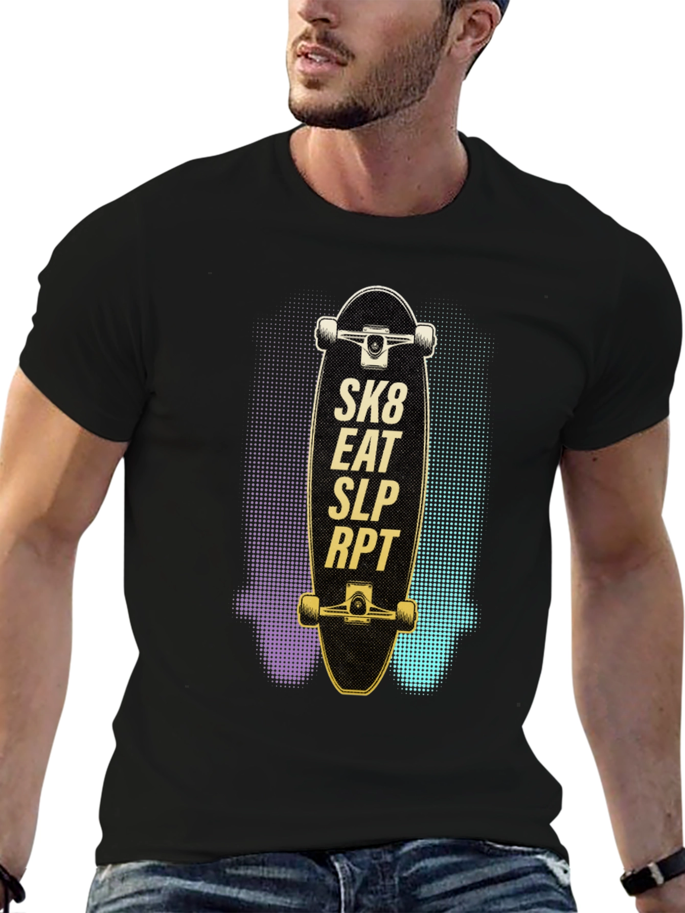 Skate Eat Sleep Repeat Graphic Tee