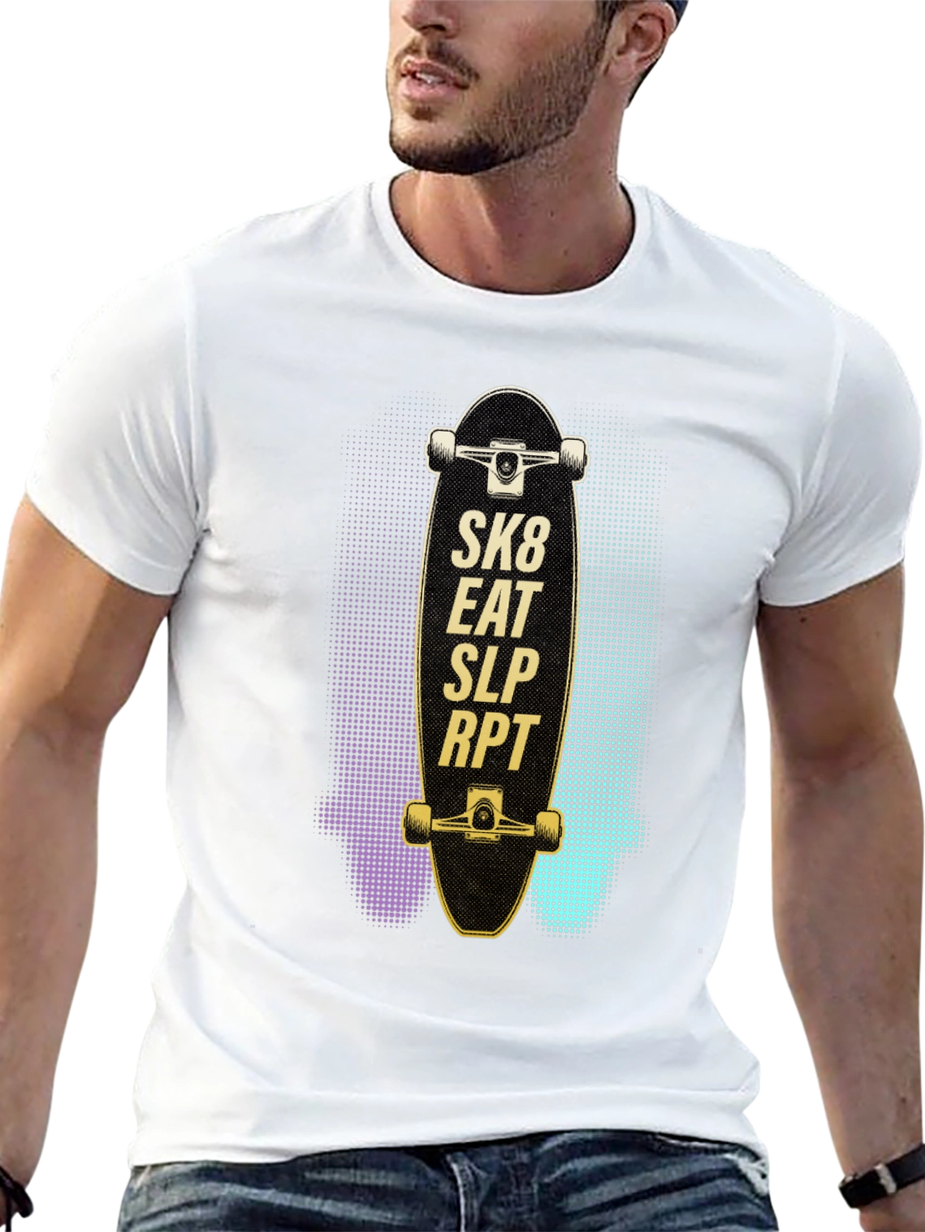 Skate Eat Sleep Repeat Graphic Tee