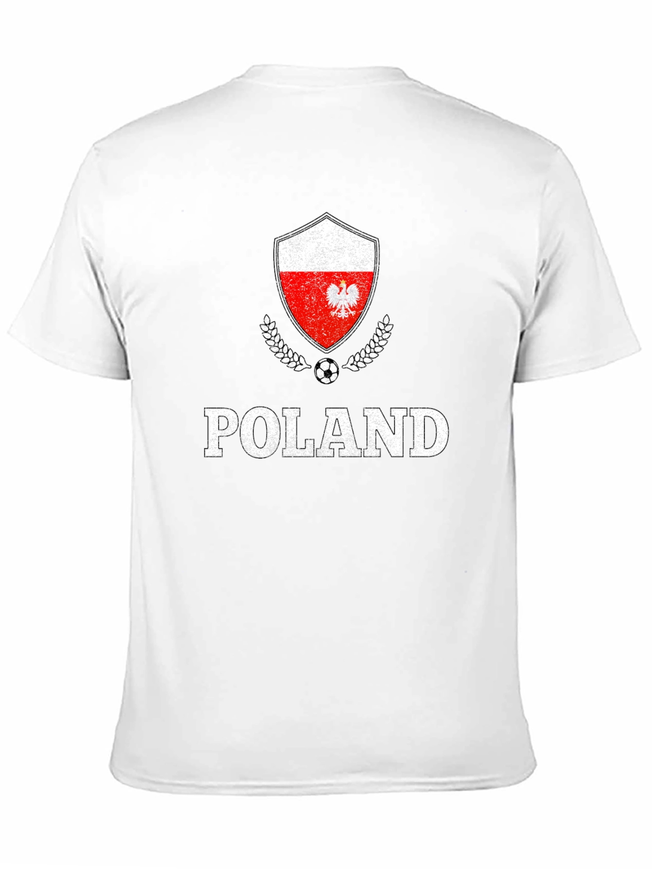Poland Soccer T-Shirt Polish Eagle Flag Football Tee