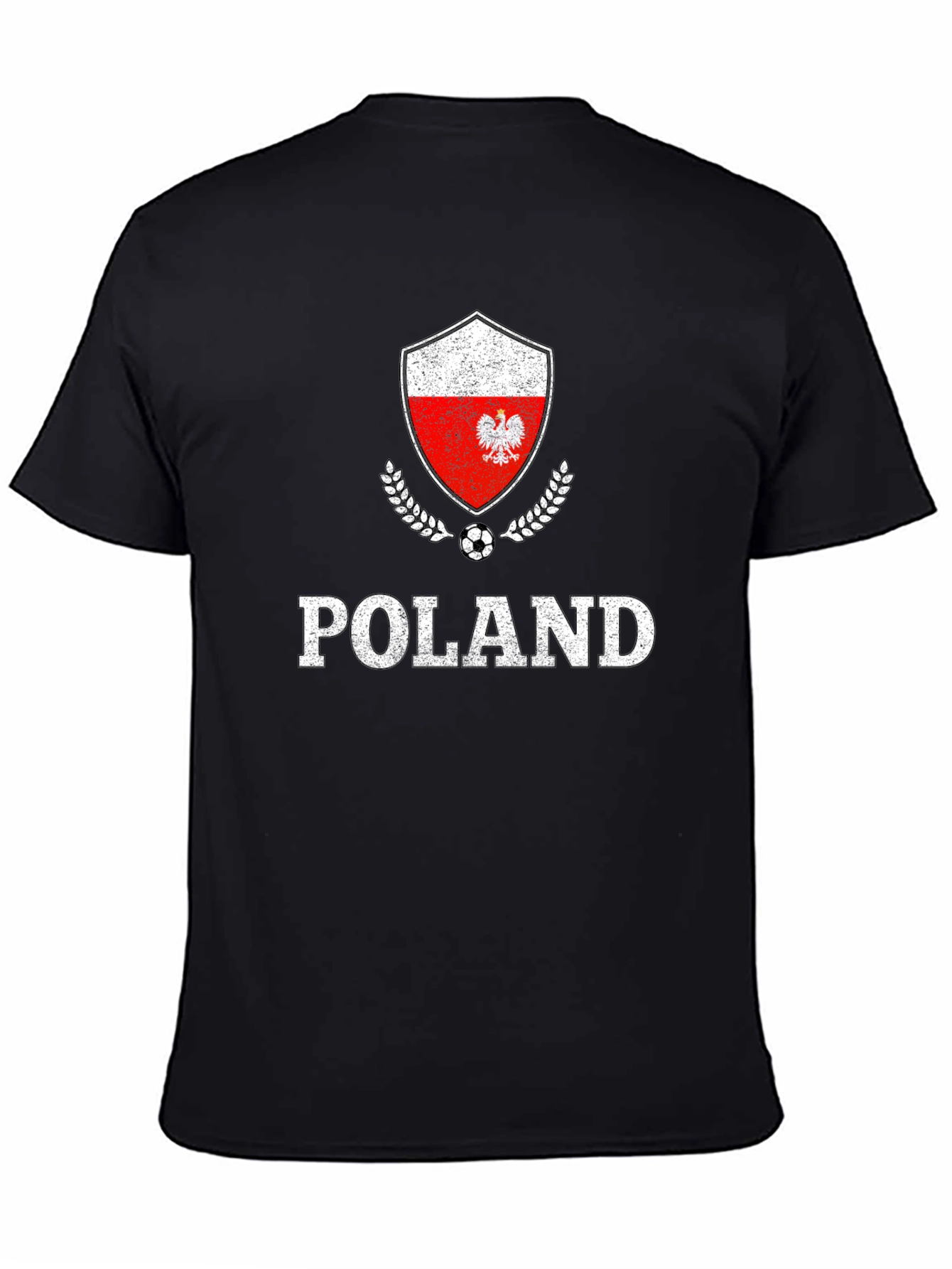 Poland Soccer T-Shirt Polish Eagle Flag Football Tee
