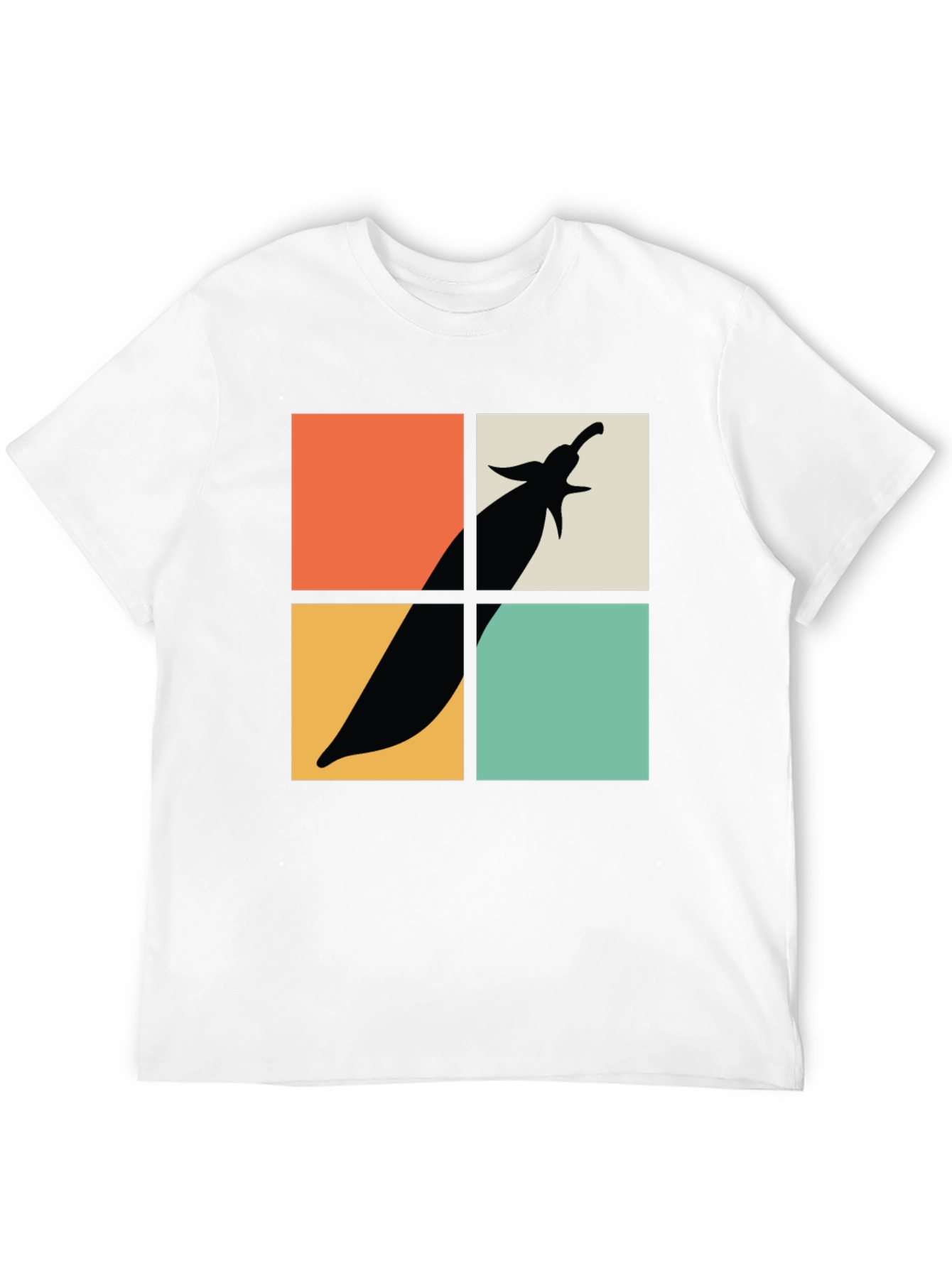 Retro Eggplant Graphic Tee - Soft Cotton Comfort