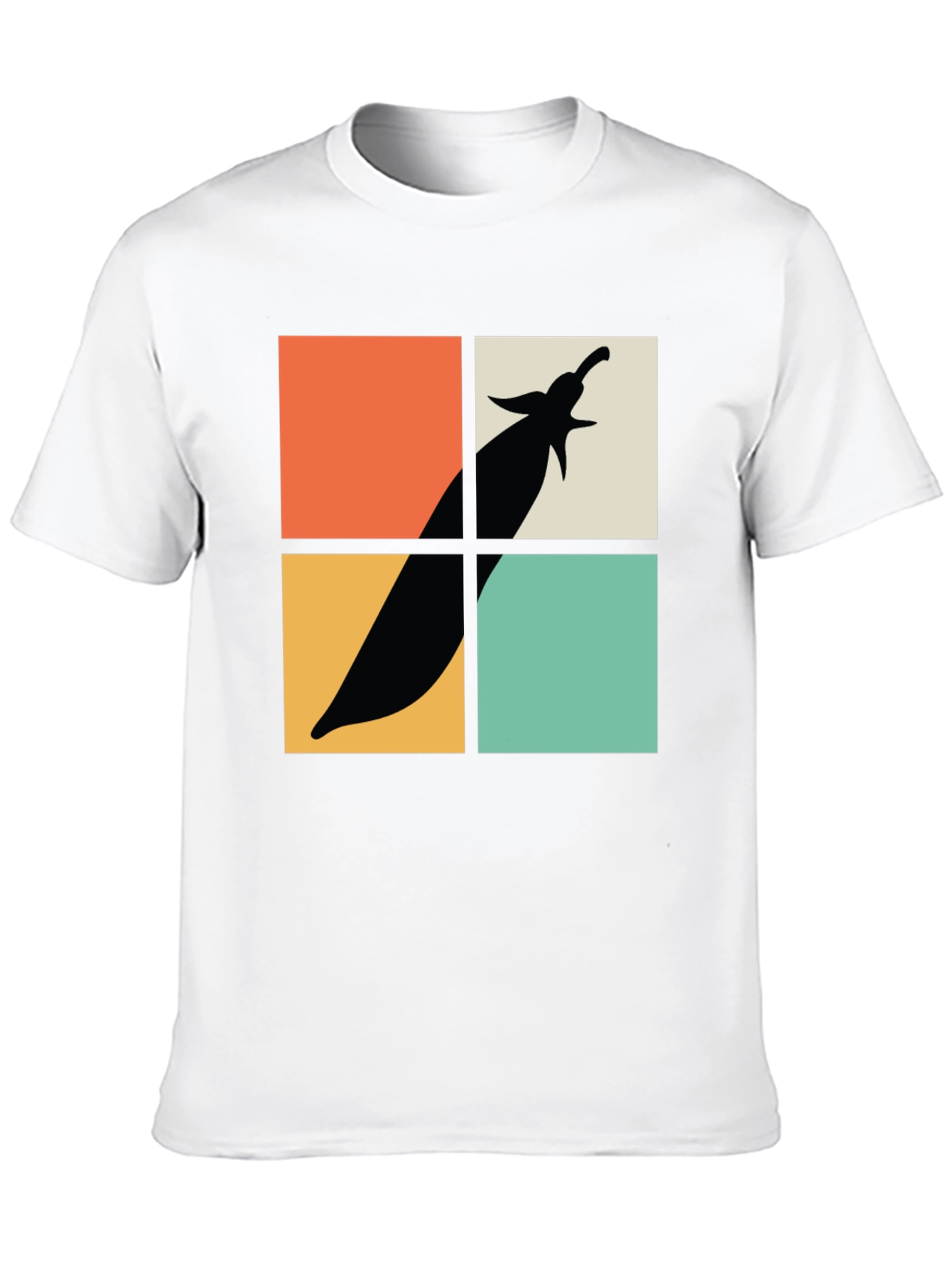 Retro Eggplant Graphic Tee - Soft Cotton Comfort